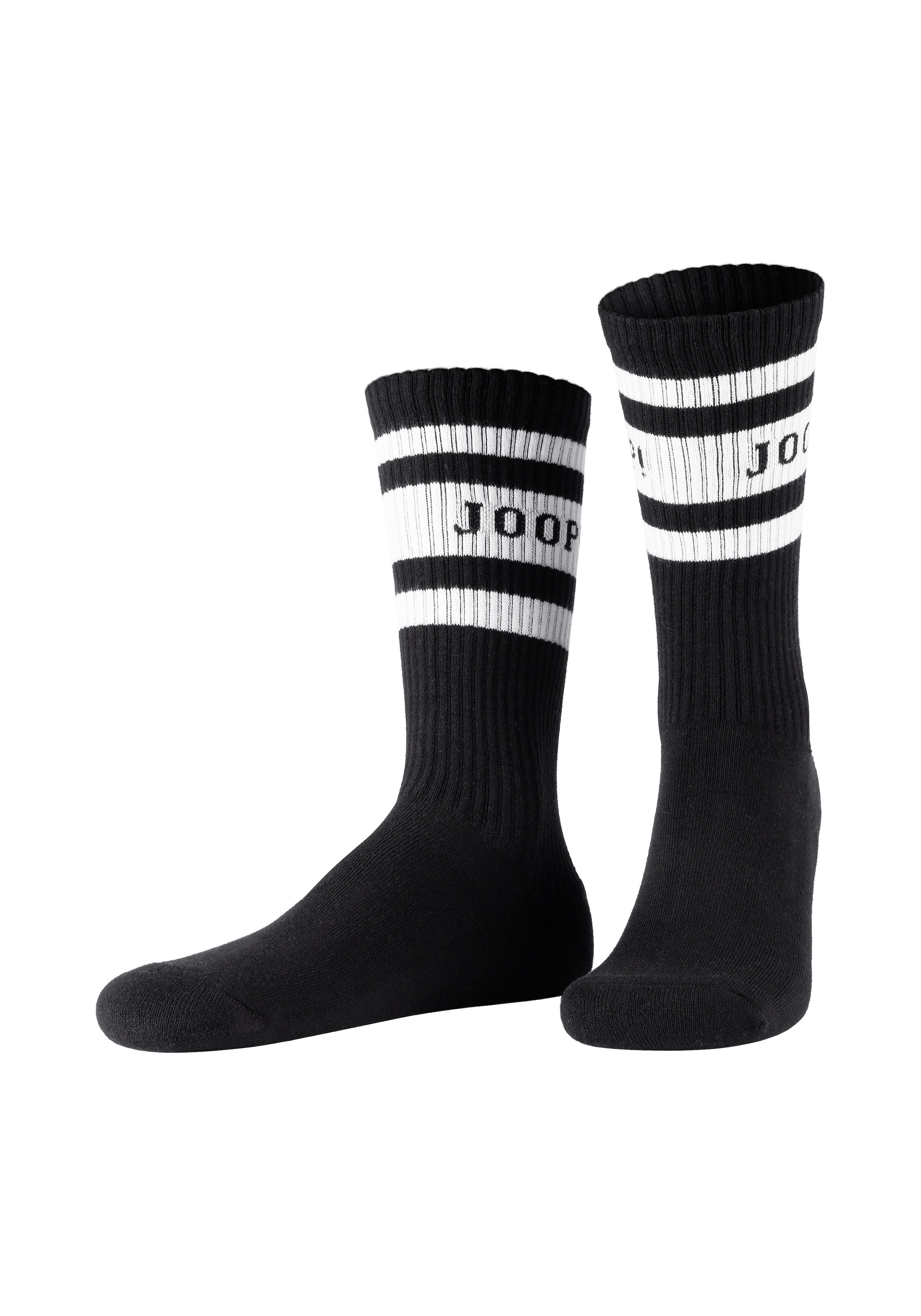 JOOP! Tennissocken »premium essentials« 2 Paar,  am Bund mit Logoschriftzug