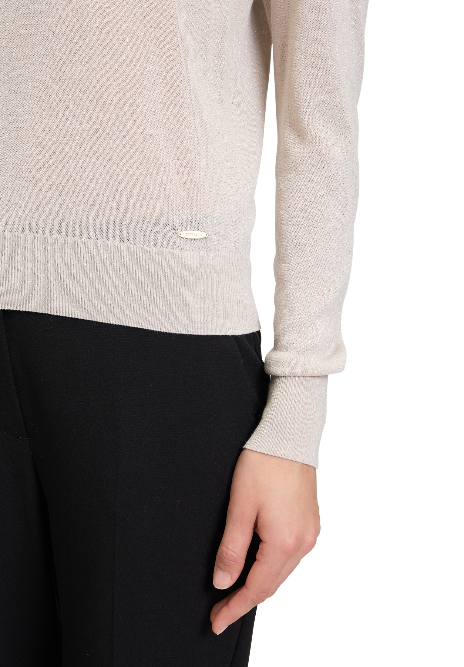 Betty&Co Strickpullover »Strickpullover mit Lurexfaden«