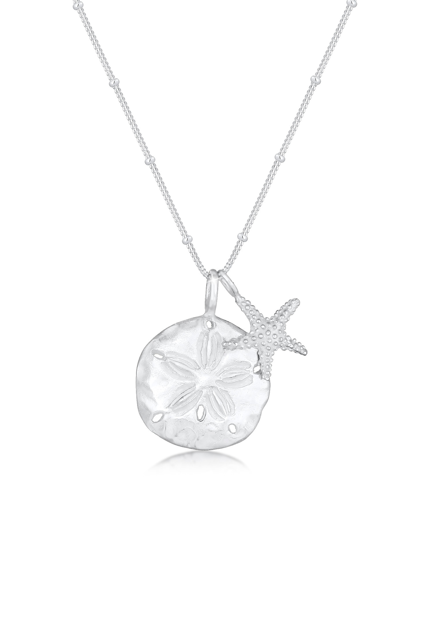 Elli Kette mit Anhänger »Halskette Blume Seestern Maritim 925 Sterling Silber«