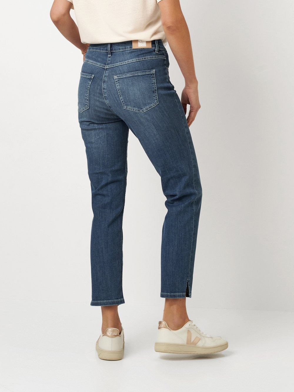 TONI 7/8-Jeans, geschlitzt, mit Stretch