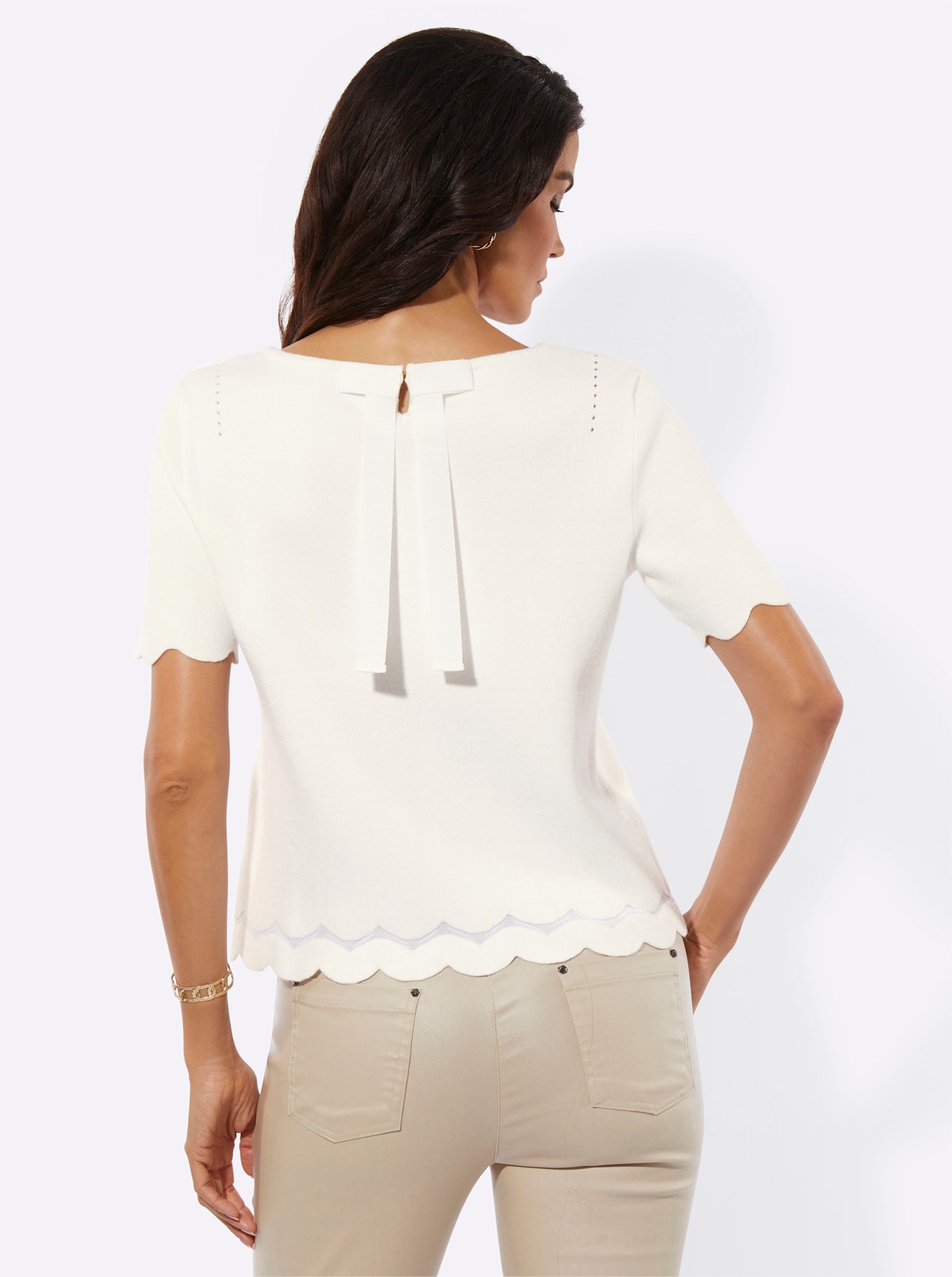 creation L Kurzarmpullover »Pullover«