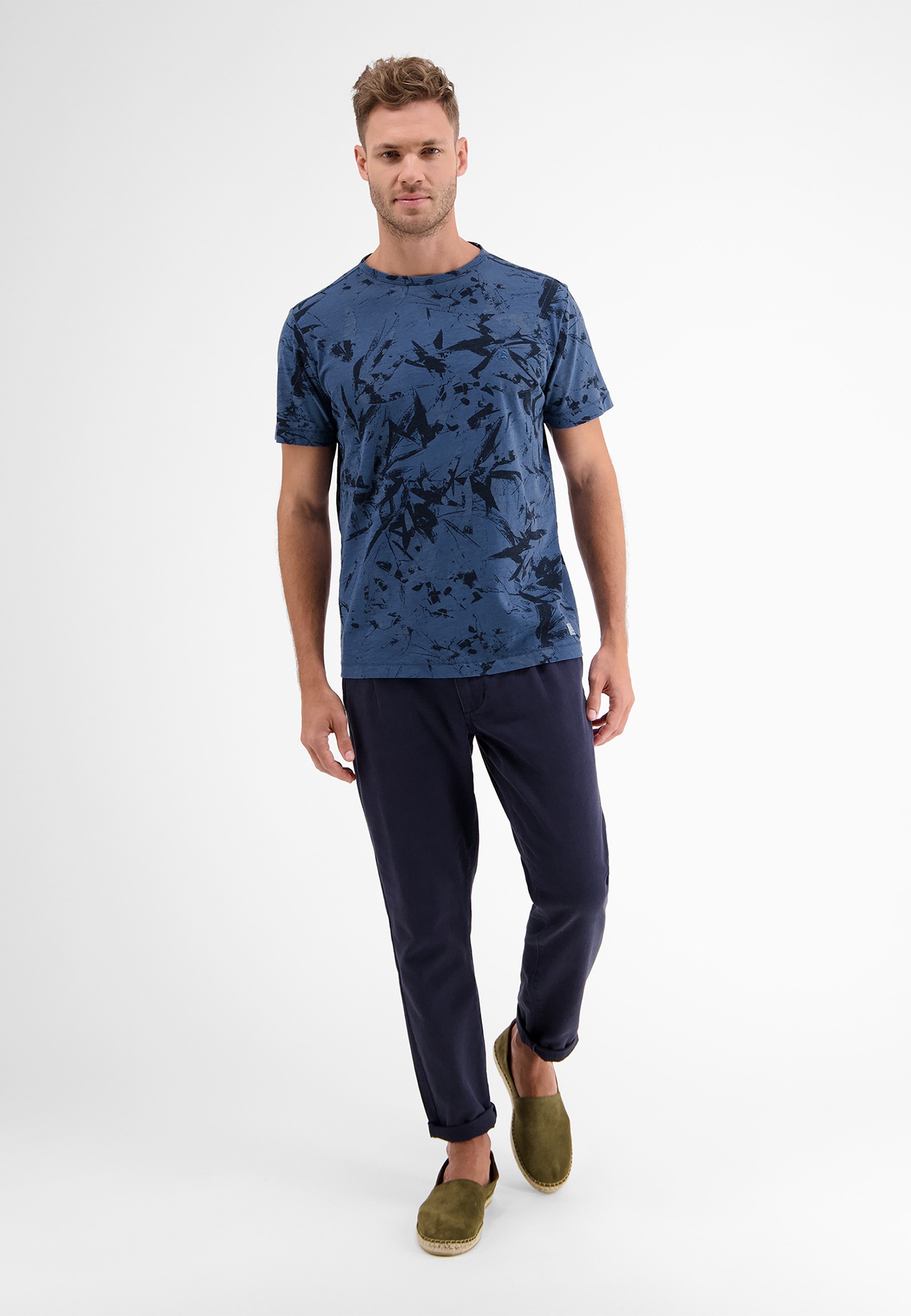 LERROS T-Shirt »LERROS T-Shirt mit floralem AOP«