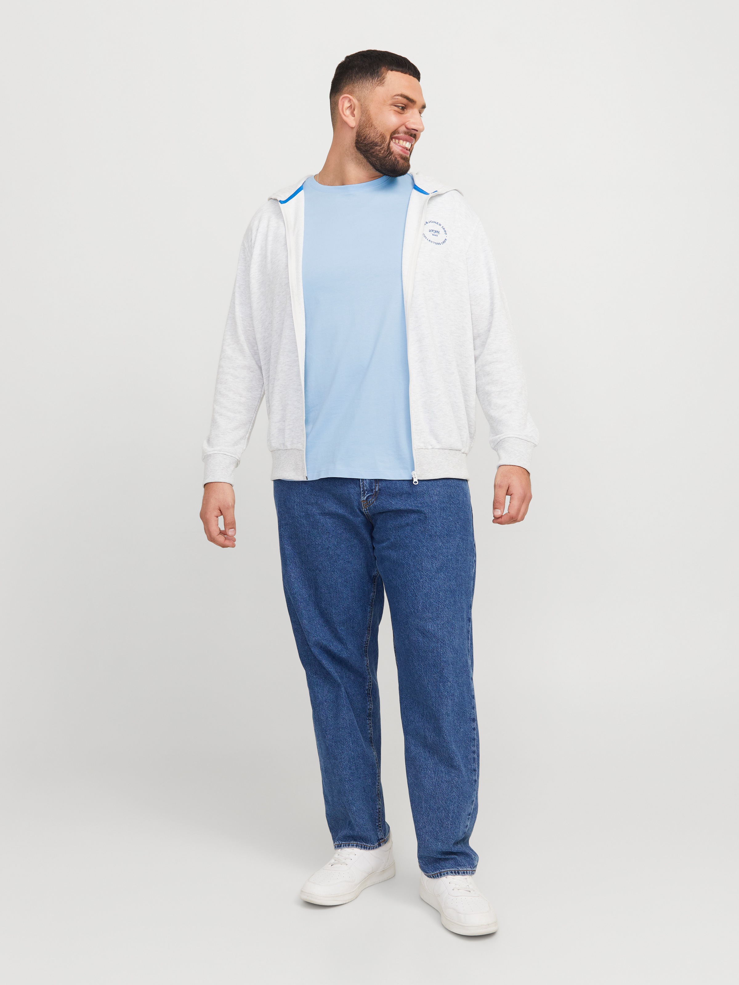 Jack & Jones PlusSize T-Shirt »JJEPAULOS TEE SS CREW NECK NOOS PLS«, mit Logo Stickerei
