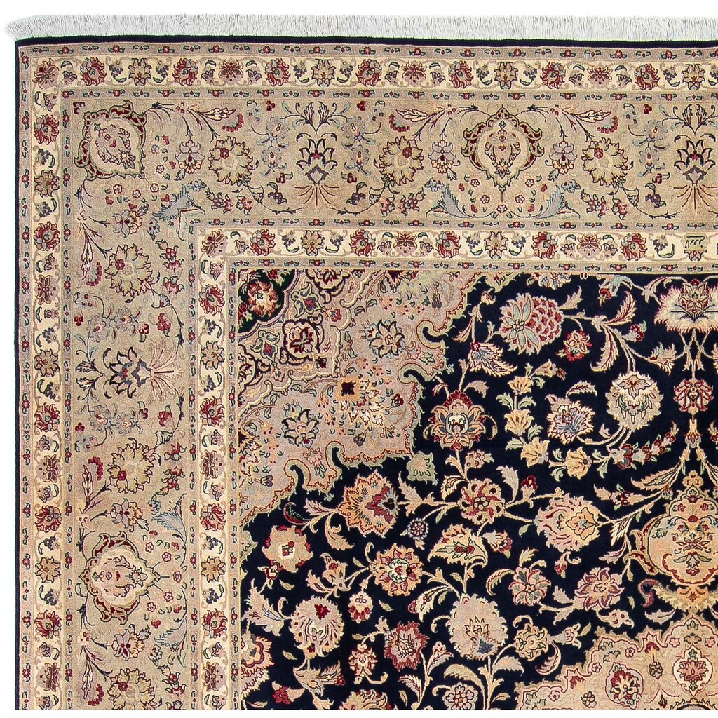 morgenland Orientteppich »Perser - Täbriz - Royal - 338 x 300 cm - dunkelblau«, rechteckig