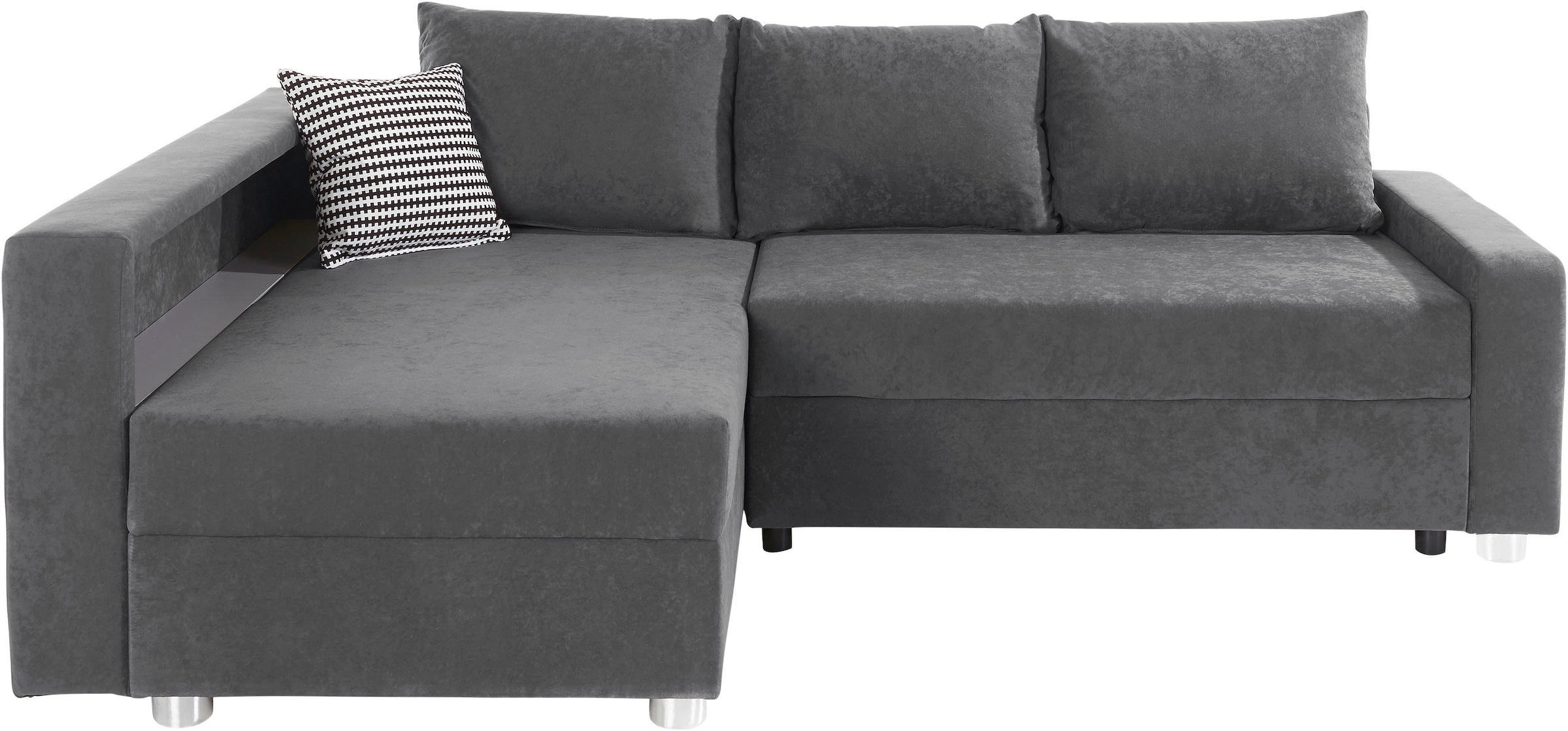 COLLECTION AB Ecksofa »Relax L-Form«, inklusive Bettfunktion, Federkern, wahlweise mit RGB-LED-Beleuchtung