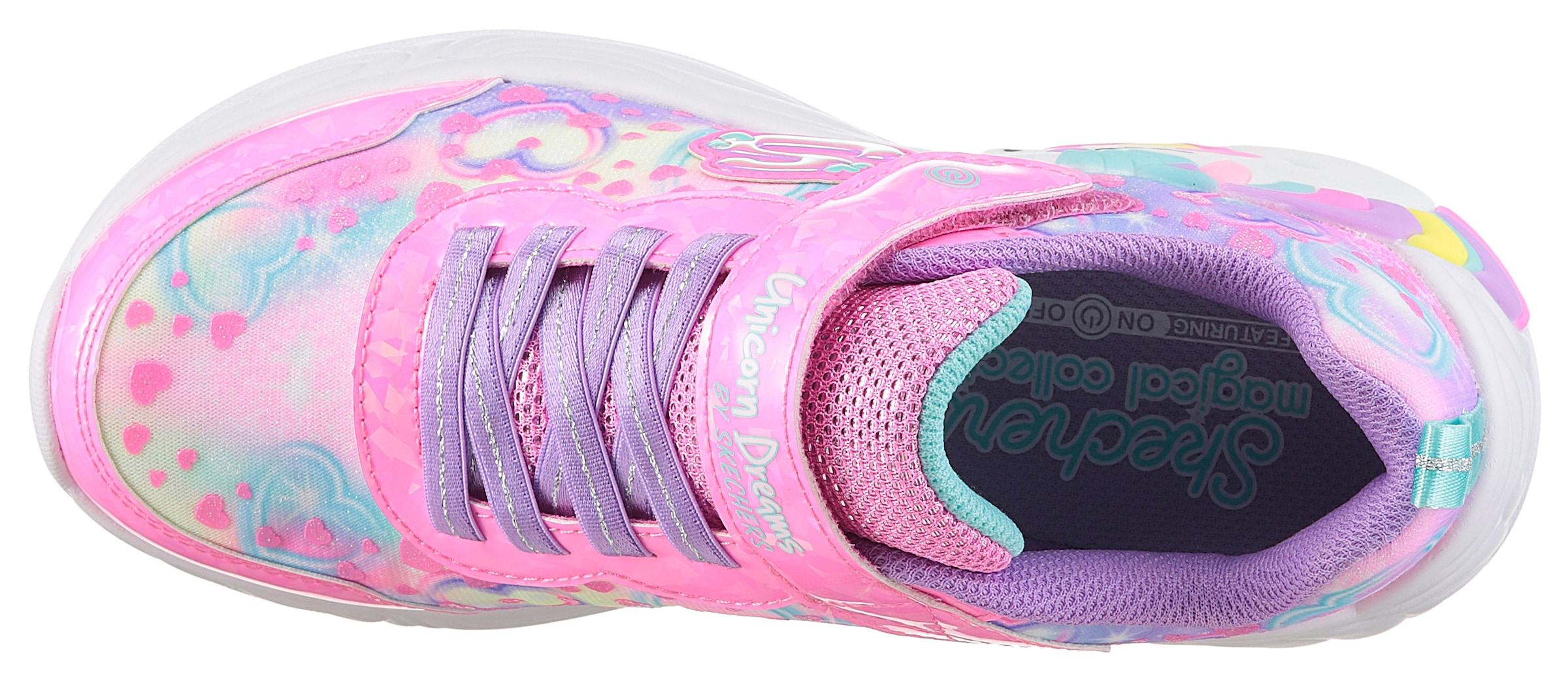 Skechers Sneaker »UNICORN DREAMS«  Klettschuh mit Einhorn, Größenschablone zum Download