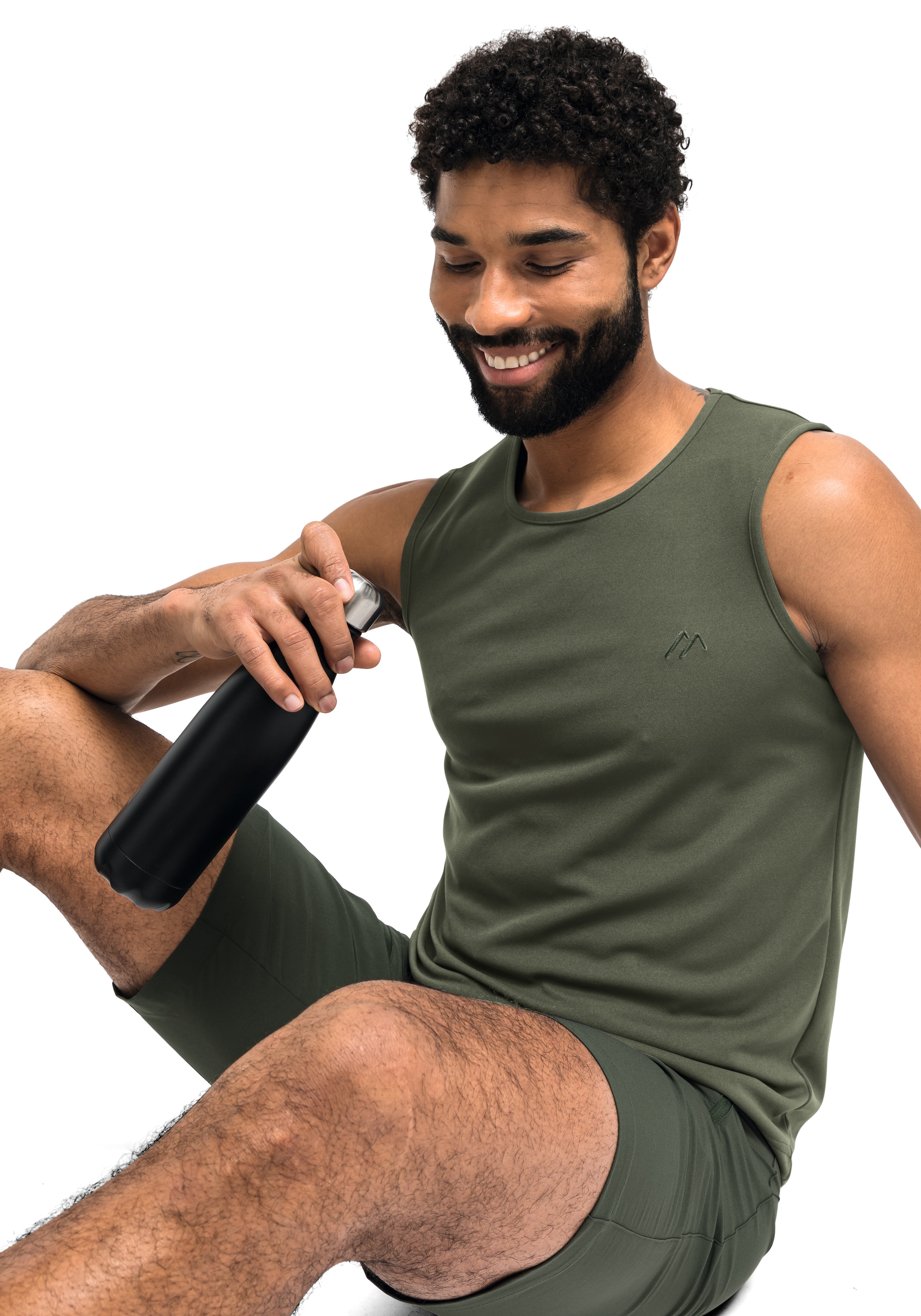 Maier Sports Funktionsshirt »Peter« Herren Tanktop, leichtes ärmelloses Shirt, Rundhals, Regular Fit