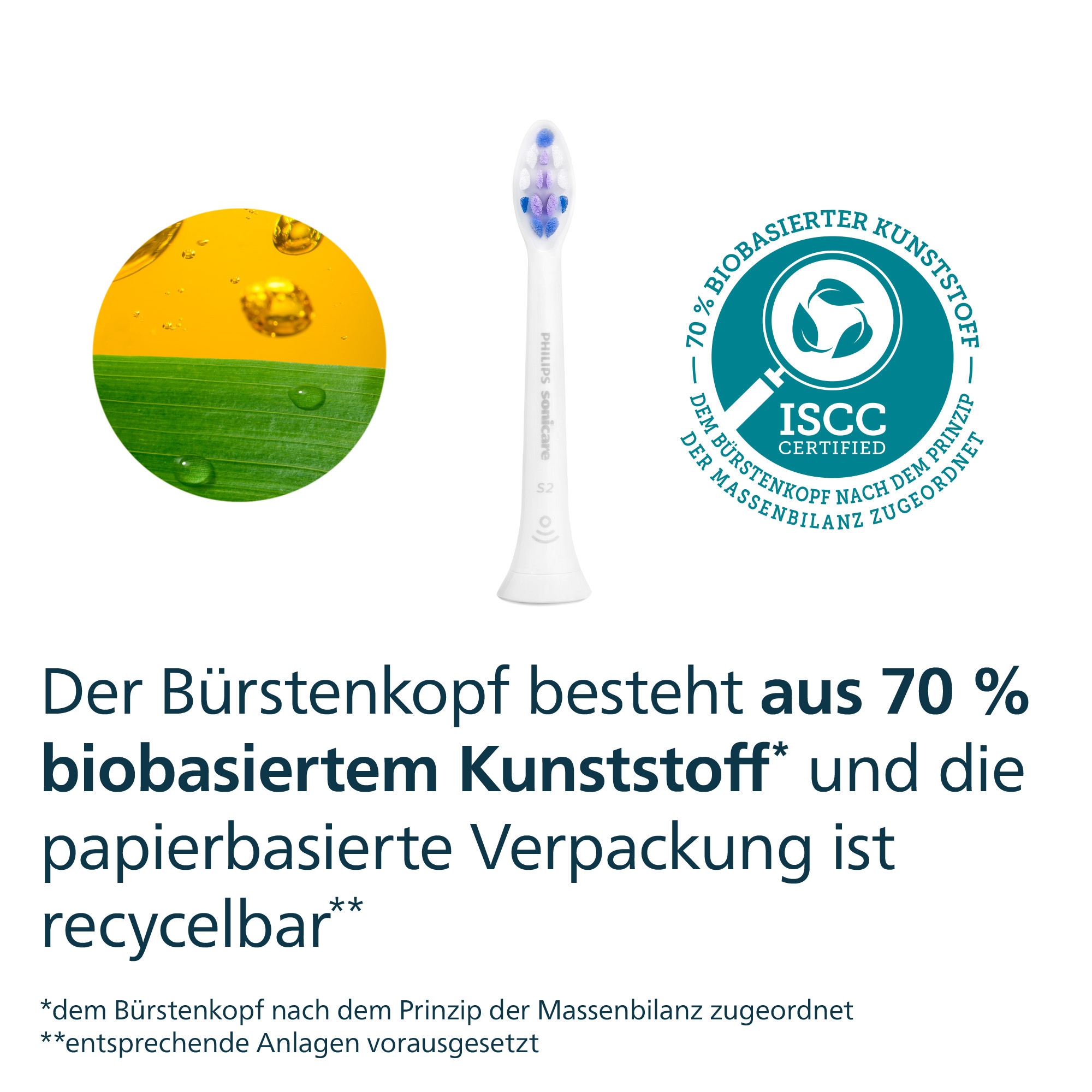 Philips Sonicare Aufsteckbürsten »S Sensitive«, für empfindliche Zähne und Zahnfleisch, für jedes Sonicare Handstück