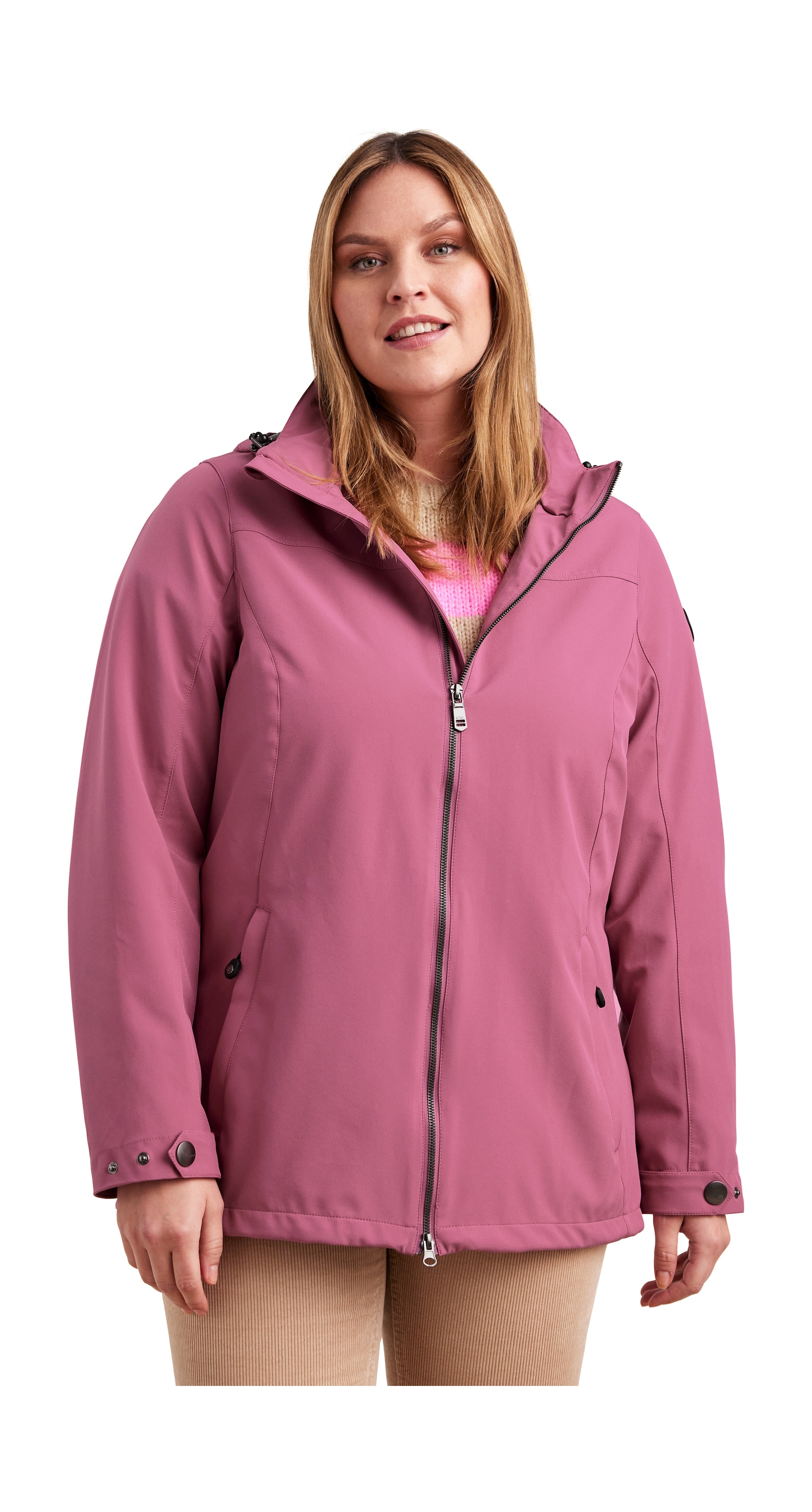 STOY Softshelljacke »STS 1 WMN SFTSHLL JCKT«, Damen Softshelljacke: wasserabweisend, atmungsaktiv, umweltfreundlich