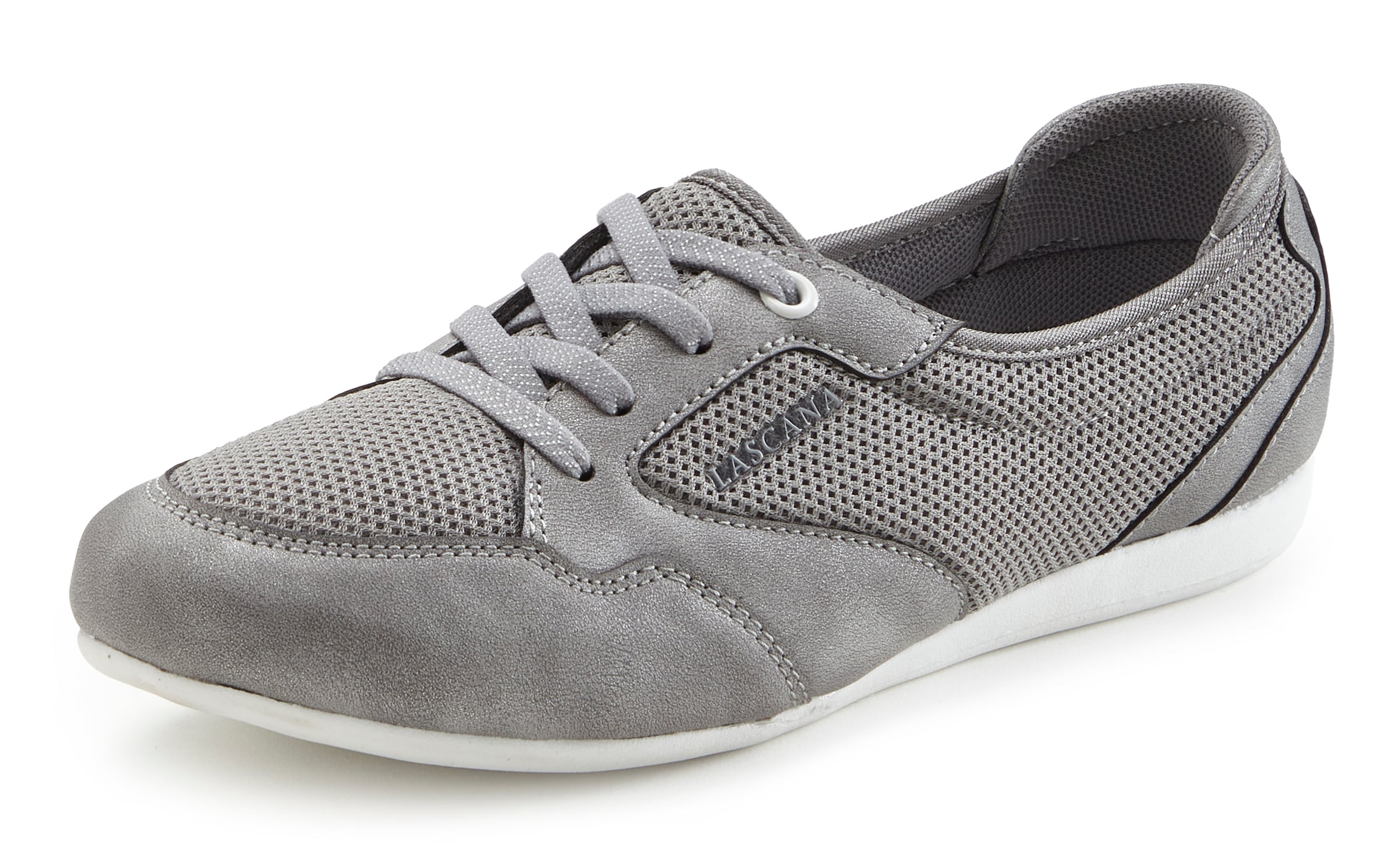LASCANA Sneaker, Freizeitschuh, Halbschuh in modischer Mesh-Optik VEGAN