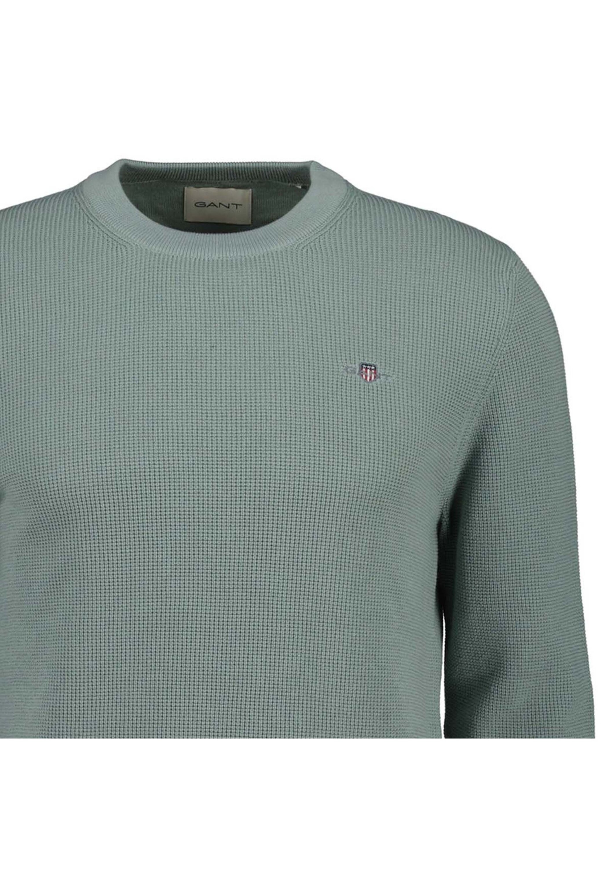 Gant Sweater »Strickpullover MICRO TEXTURED COTTON C-NECK 1er Pack«, 1 tlg.
