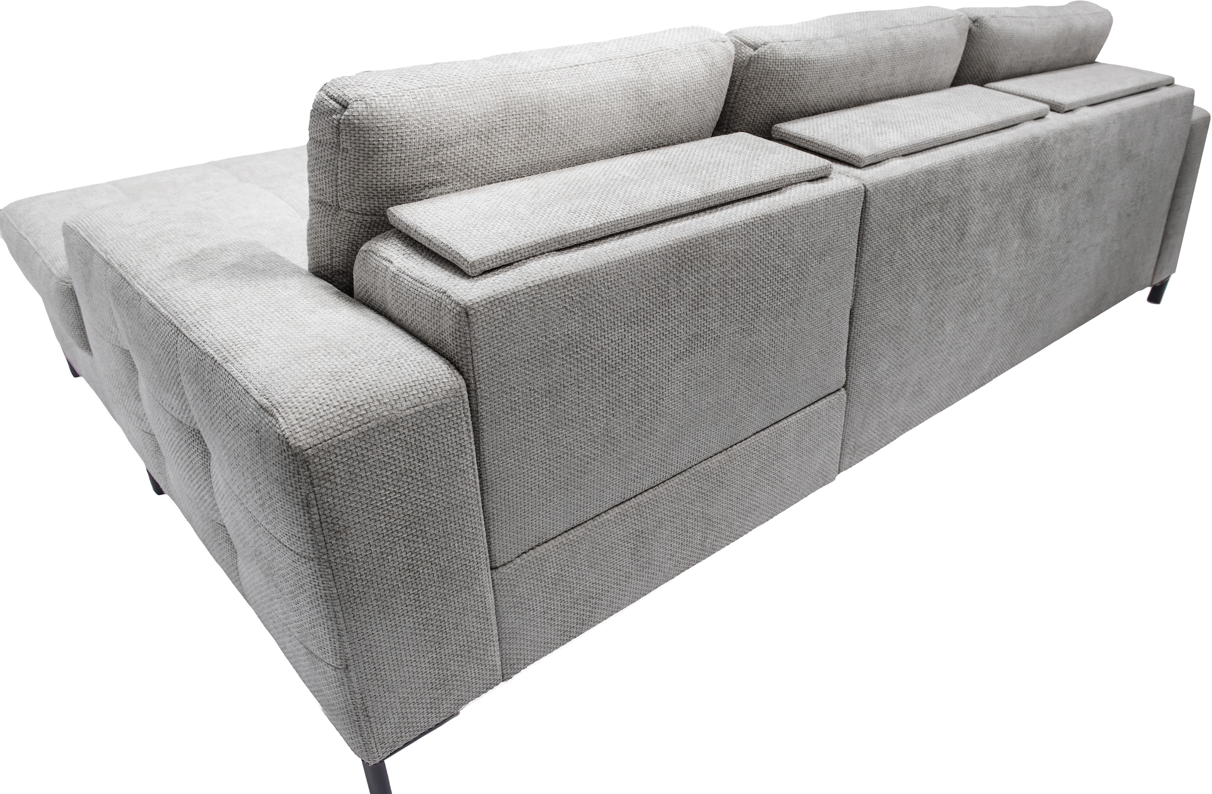 exxpo - sofa fashion Ecksofa »Bonito, mit Rücken- und Sitztiefenverstellung, inkl. Bett & Bettkasten«, Sitztiefenverstellung,Höhenverstellung