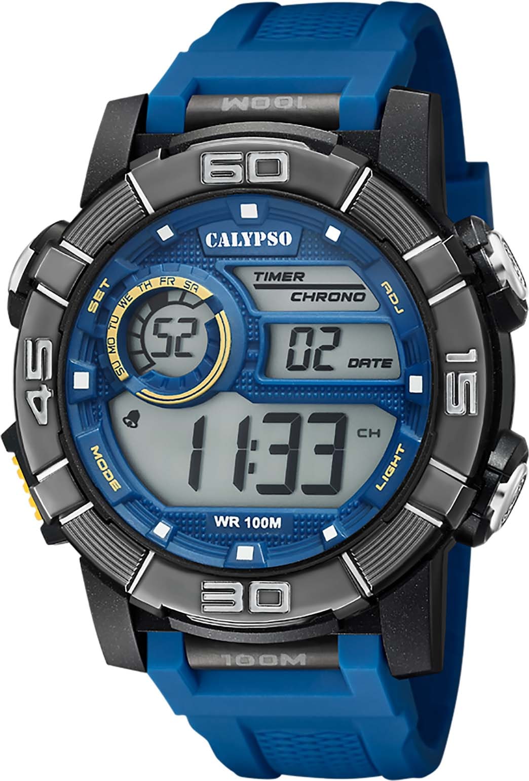 CALYPSO WATCHES Chronograph »X-Trem, K5818/2«, Armbanduhr, Quarzuhr, Herrenuhr, Datum, Digitalanzeige, Stoppfunktion
