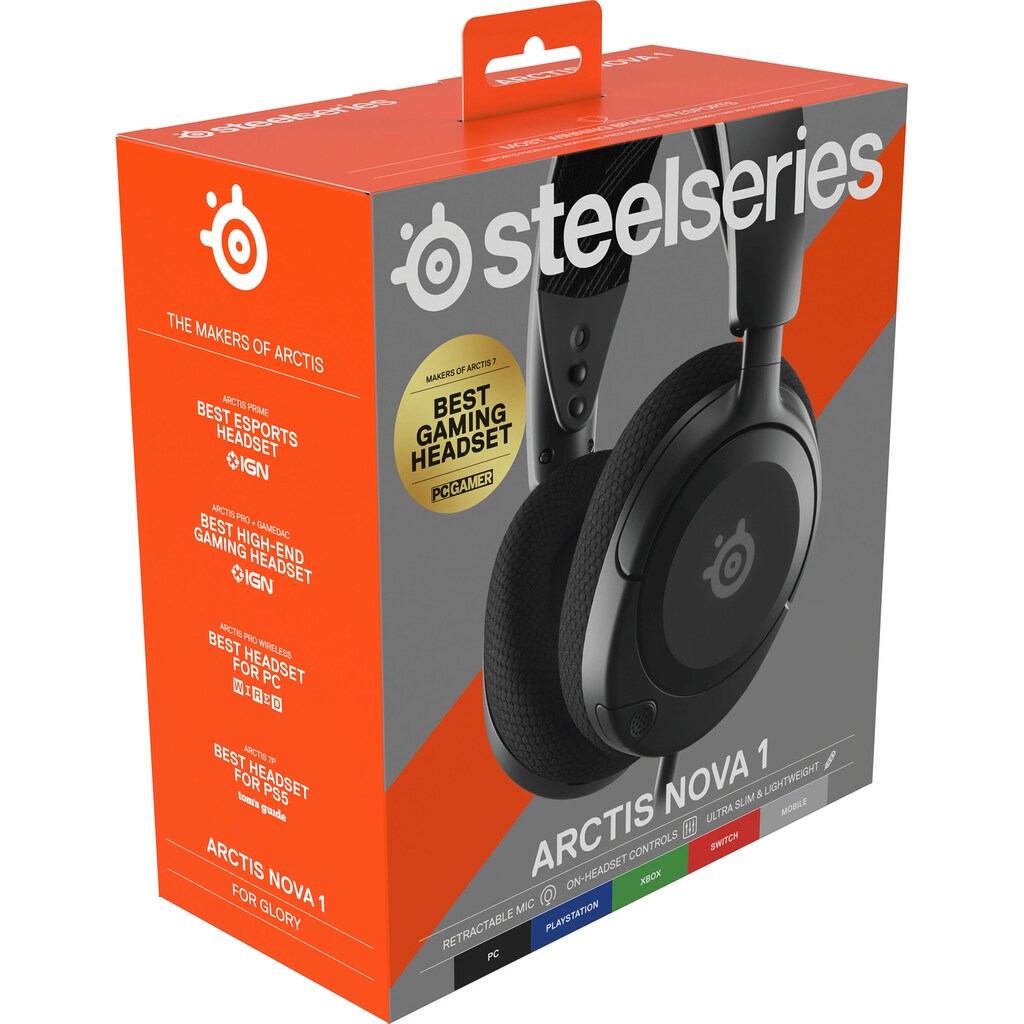 SteelSeries Gaming-Headset »Arctis Nova 1«, Noise-Cancelling