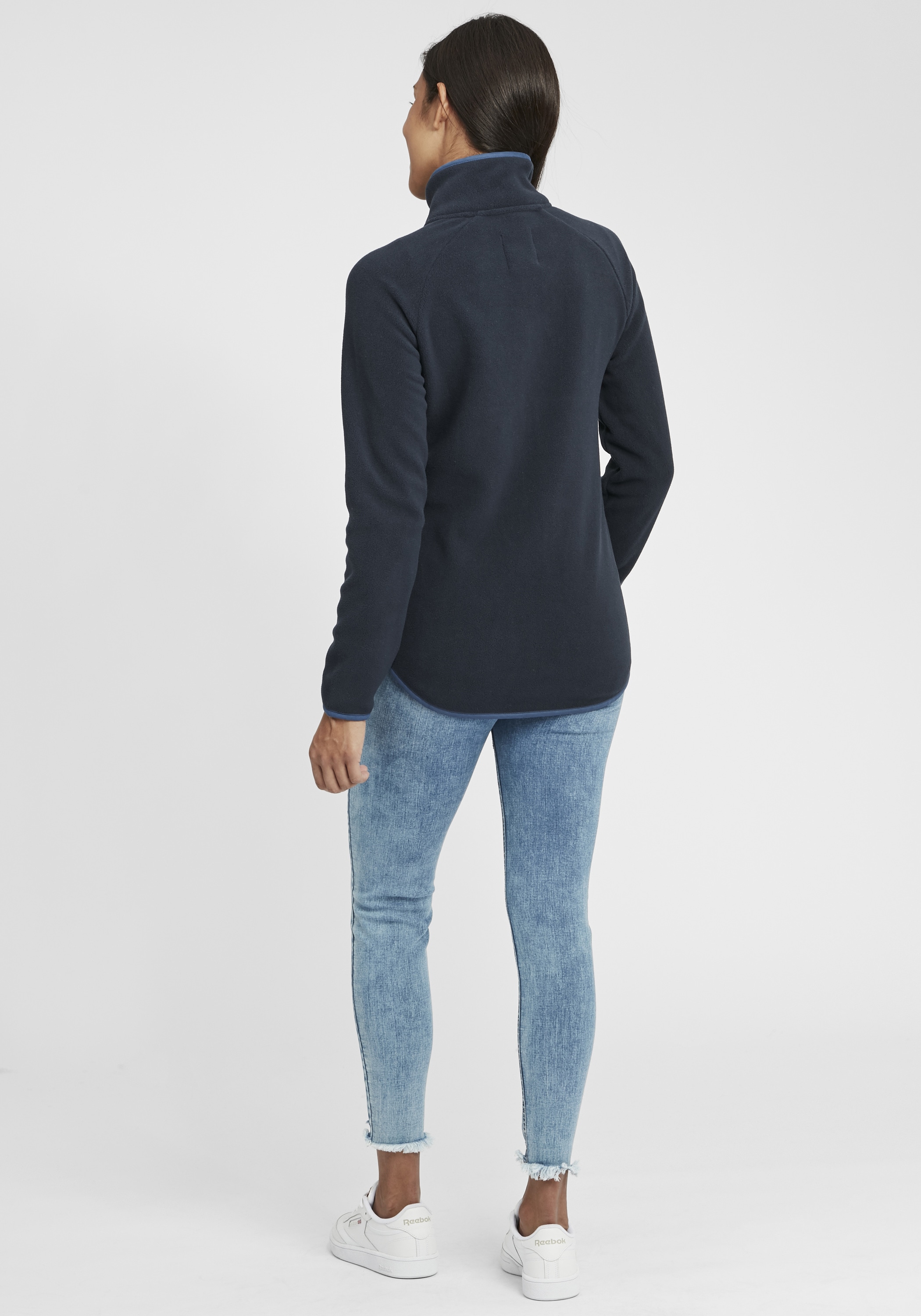 OXMO Fleecejacke »Sweatjacke OXMalin«, ohne Kapuze