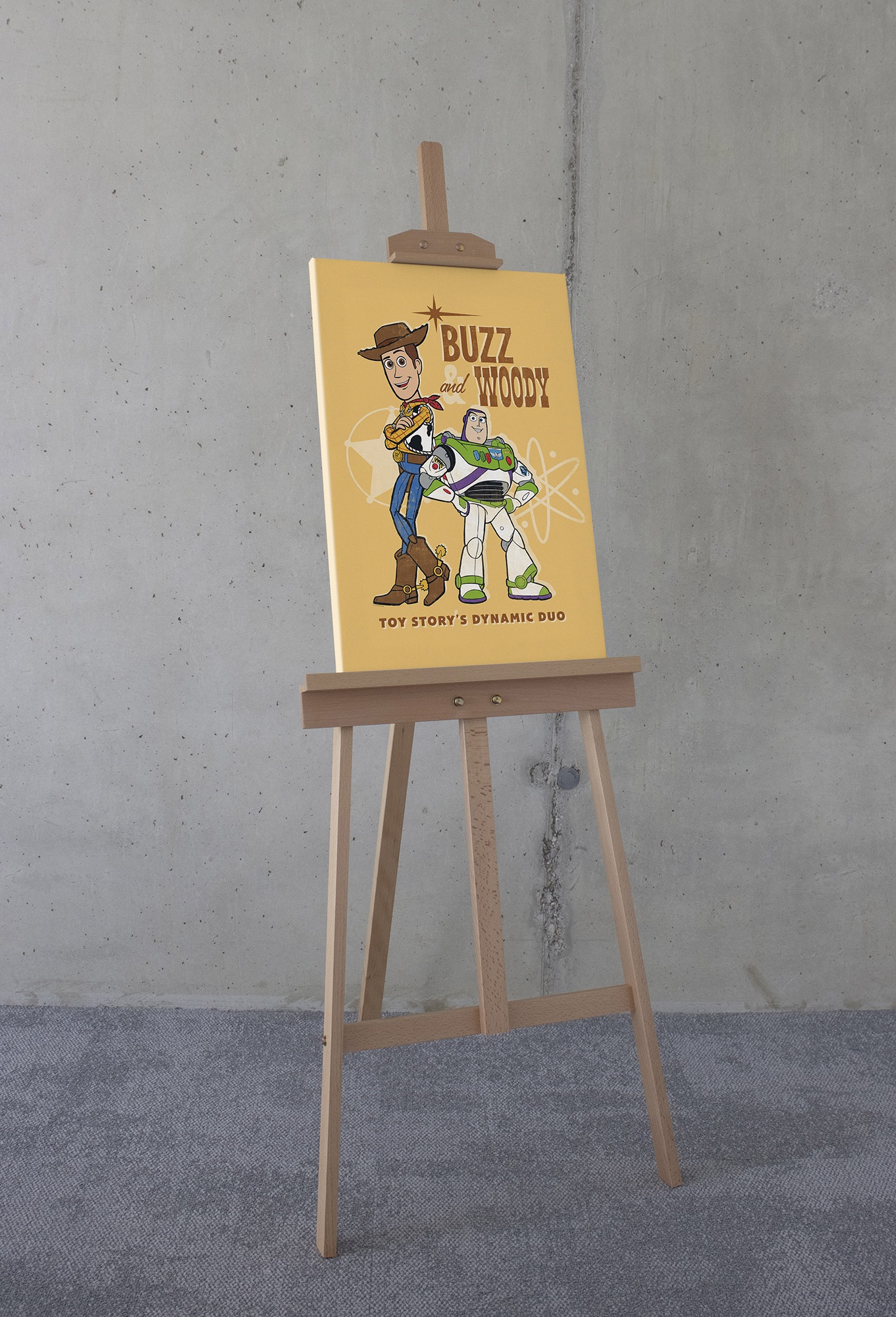Komar Leinwandbild »Disney and Pixar Toy Story Buzz and Woody«, Disney, (1 St.), 40 x 60 cm (Breite x Höhe) - Kinderzimmer, Dekoration