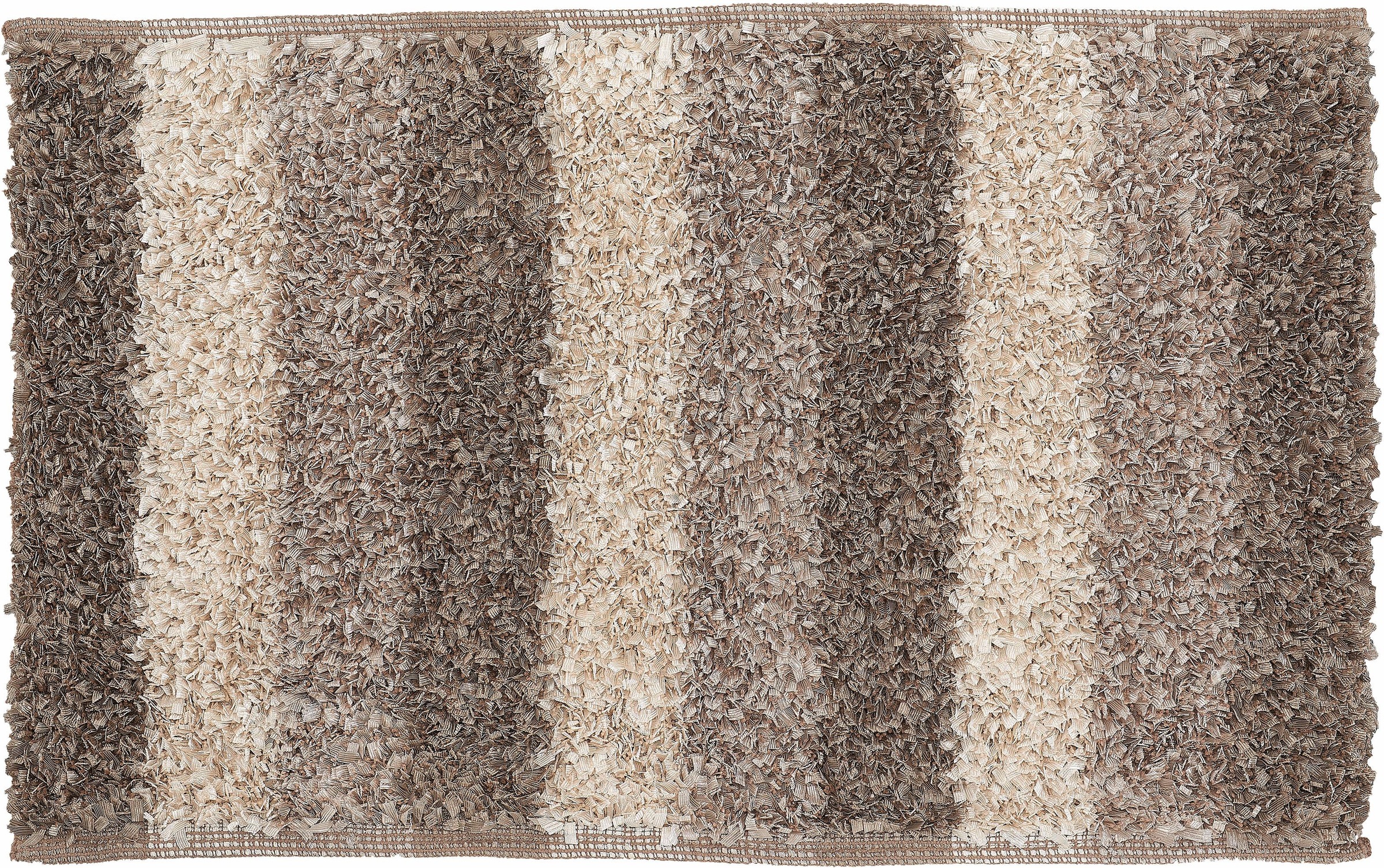 Kleine Wolke Badematte »Lounge«, rutschhemmend beschichtet, fußbodenheizungsgeeignet, Badteppich, Fransenflor, gestreift, leichter Glanzeffekt, waschbar