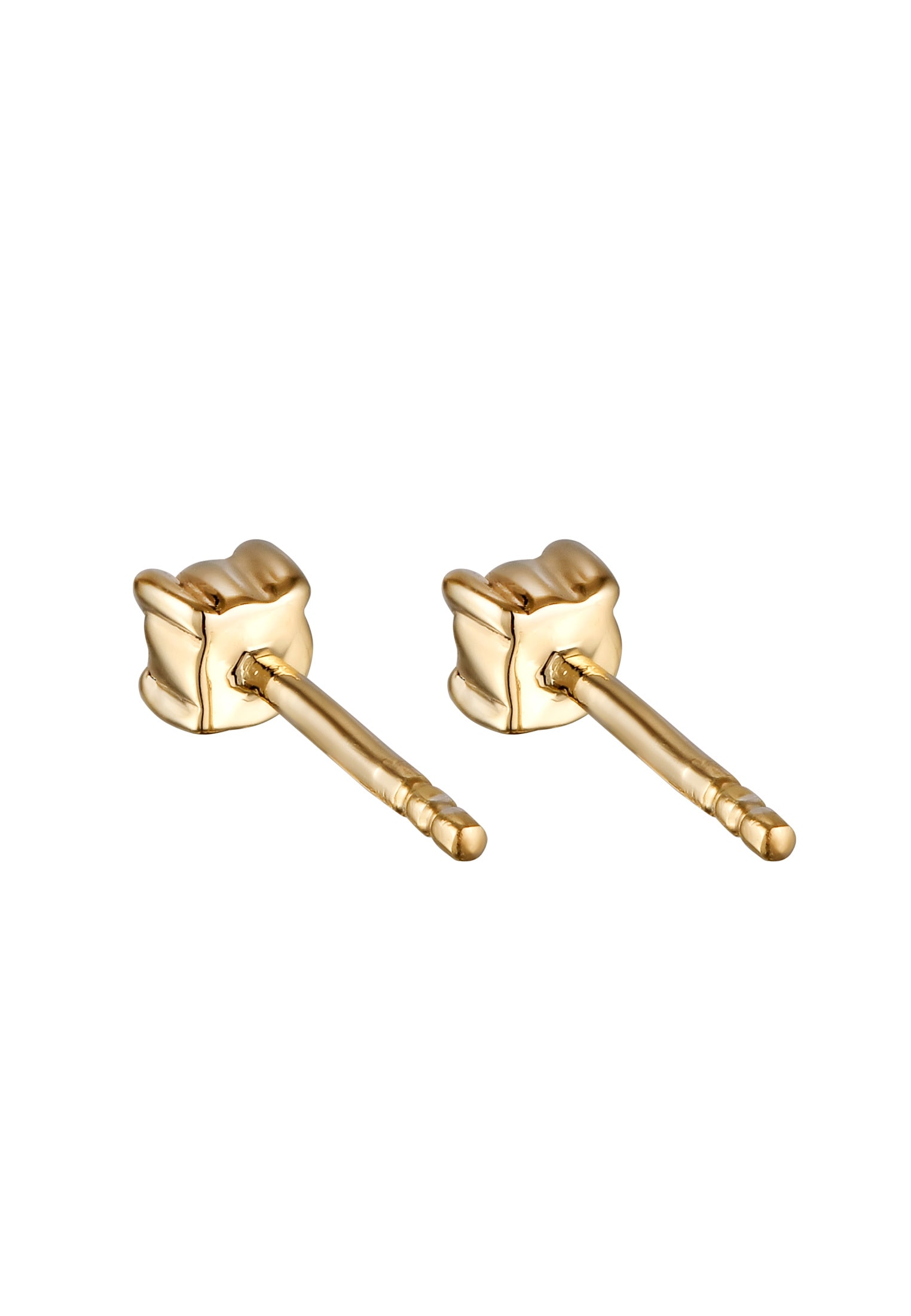 Elli Paar Ohrstecker »Ohrringe Smaragd Synthetisch Grün 925 Sterling Silber vergoldet«