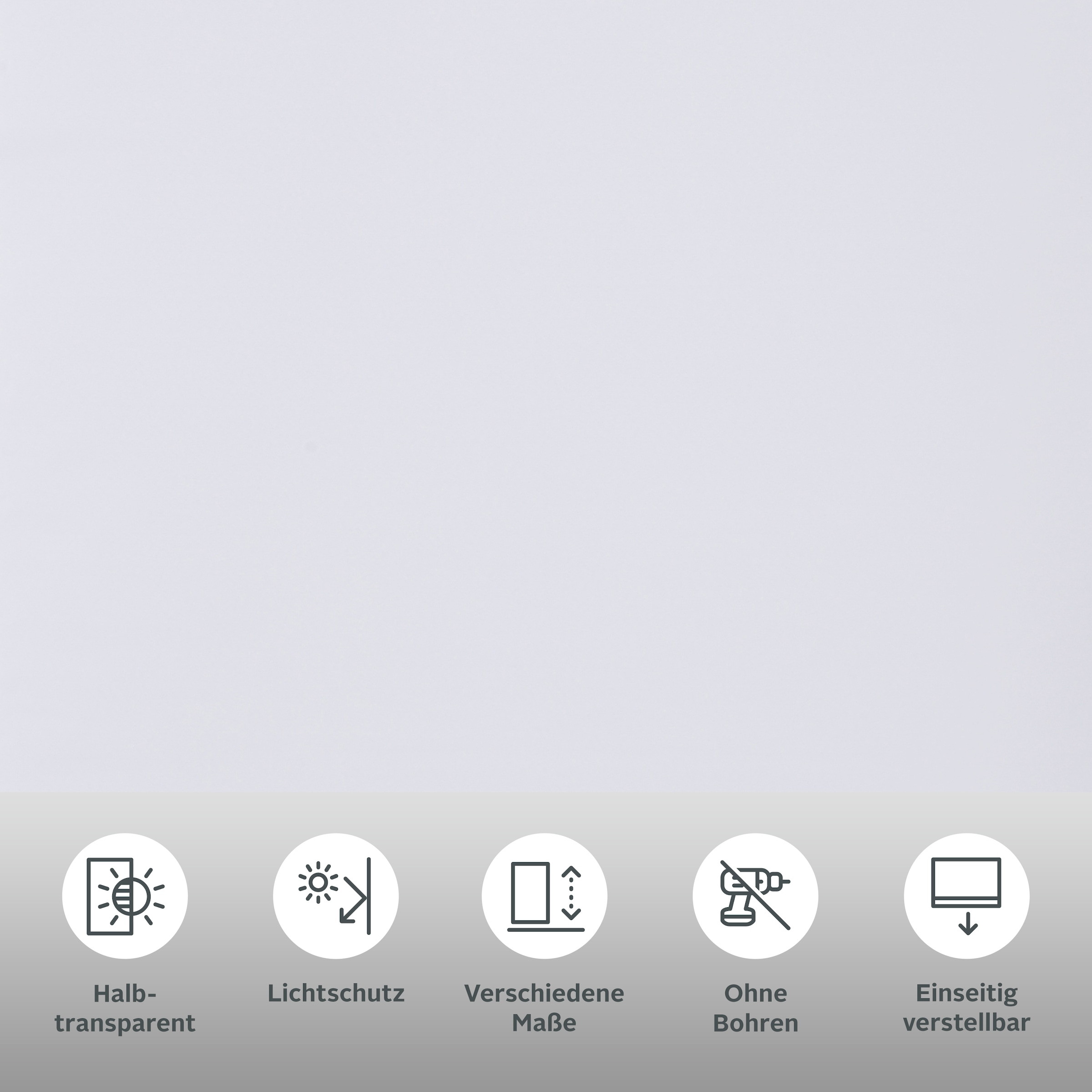 my home Seitenzugrollo »Themse-Uni« Lichtschutz Sichtschutz ohne Bohren freihängend Bestseller mit 1500 4,5-Sterne-Bewertungen, Klemmträger Bestseller