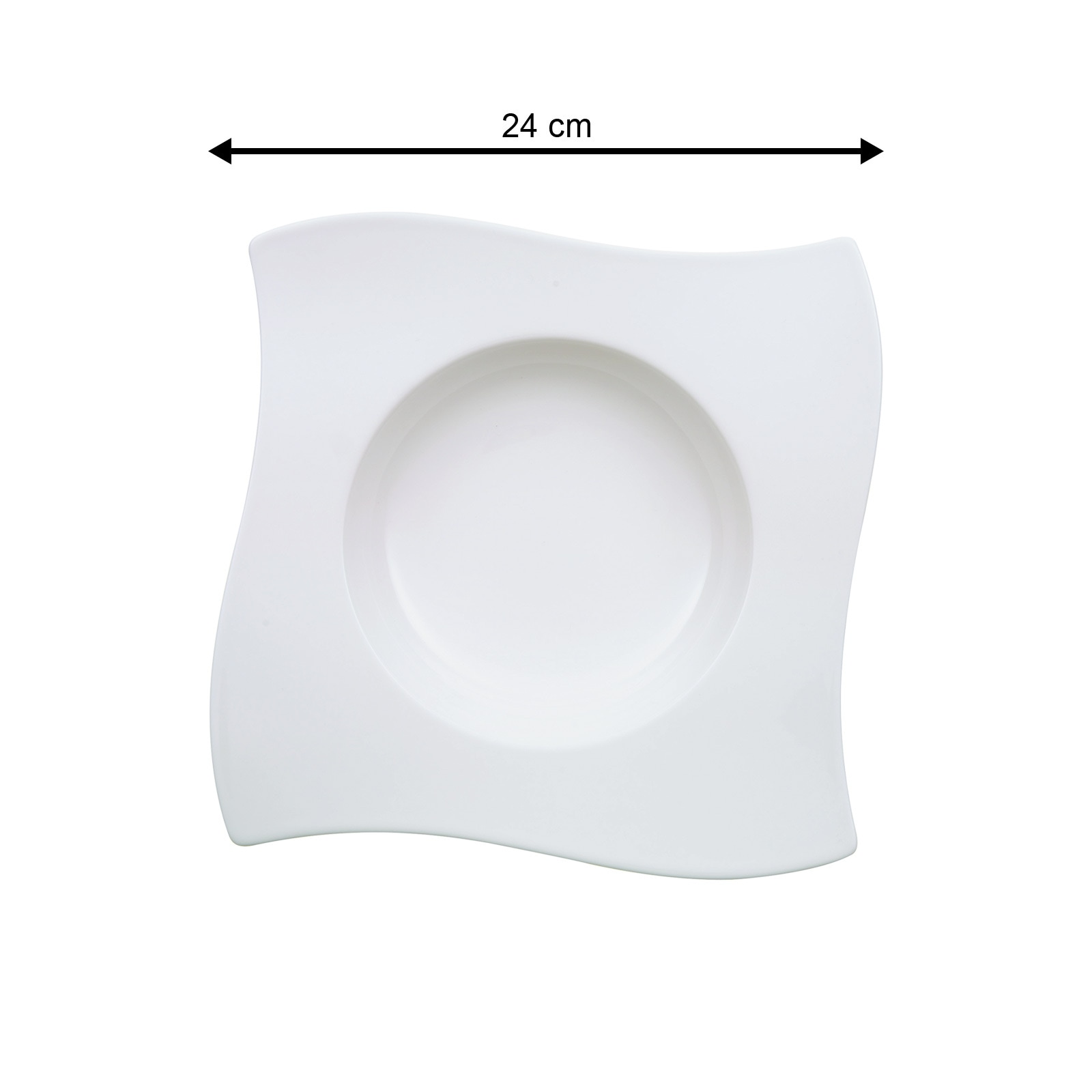 Villeroy & Boch Suppenteller »Suppenteller NewWave ø 24 cm 4er Set weiß«