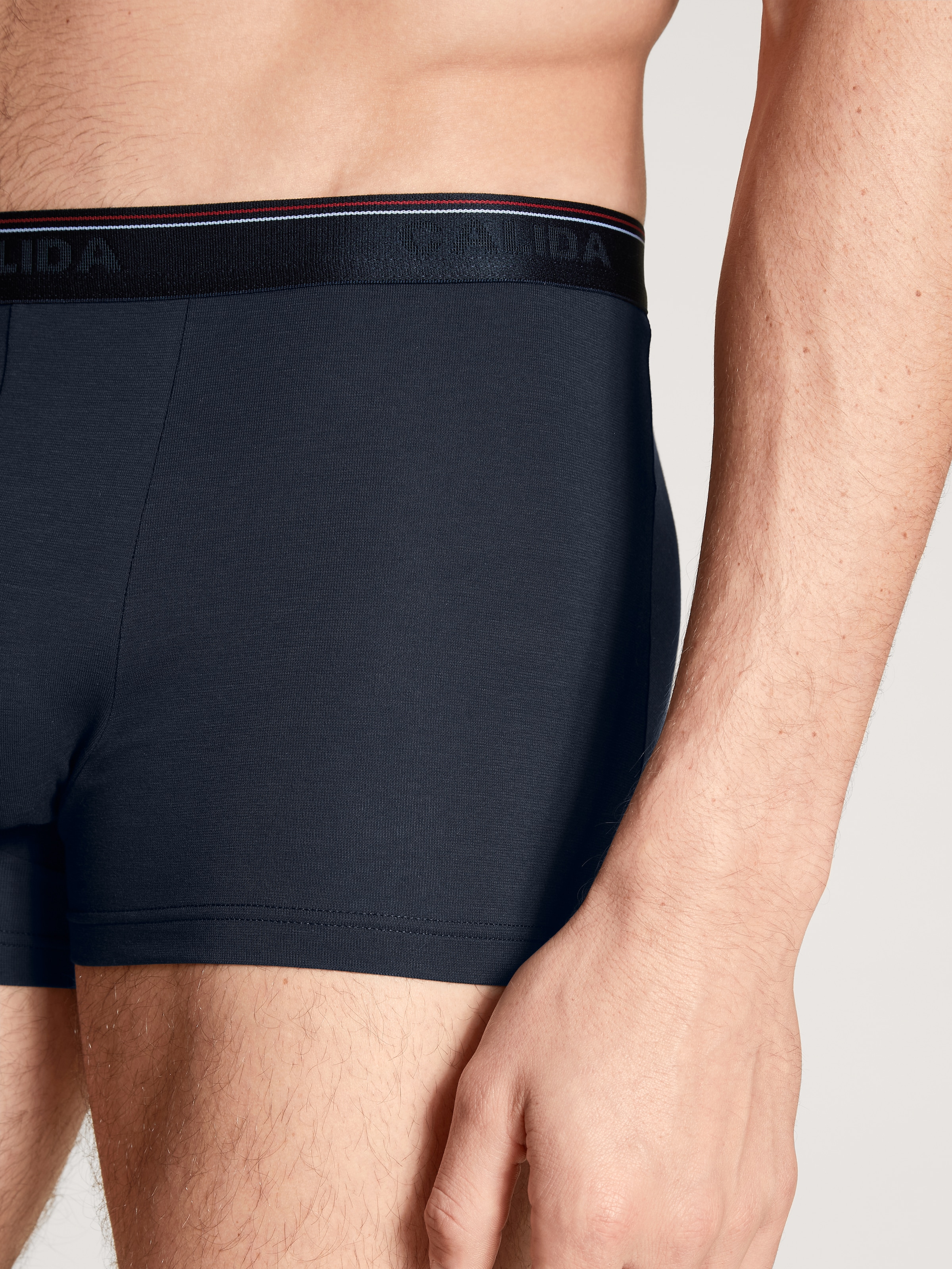 CALIDA Boxershorts »Natural Benefit«, (3er Pack), mit formstabiler Single Jersey-Qualität