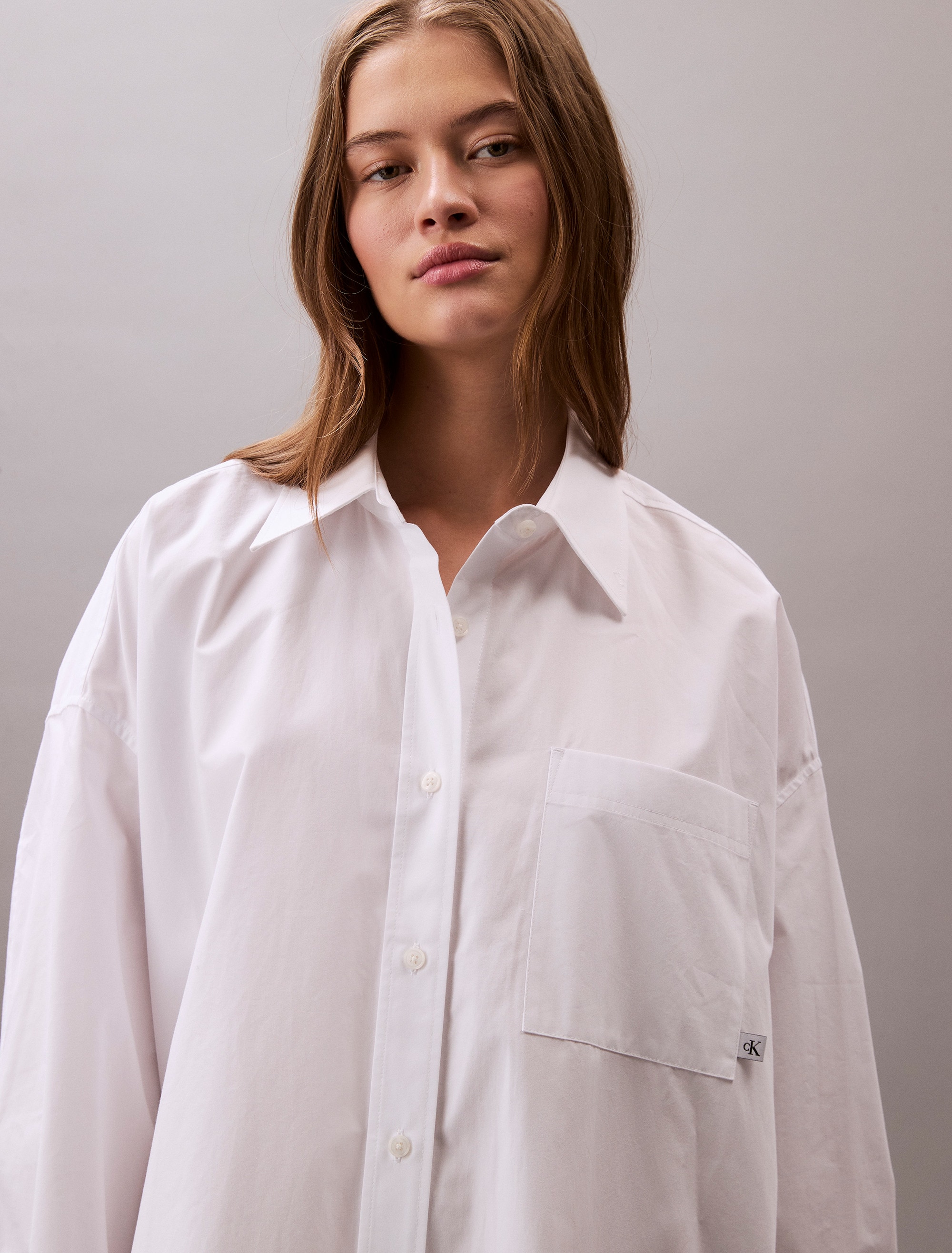 Calvin Klein Jeans Hemdblusenkleid »Cotton Oversized Mini Shirtdress«, im Oversize-Style