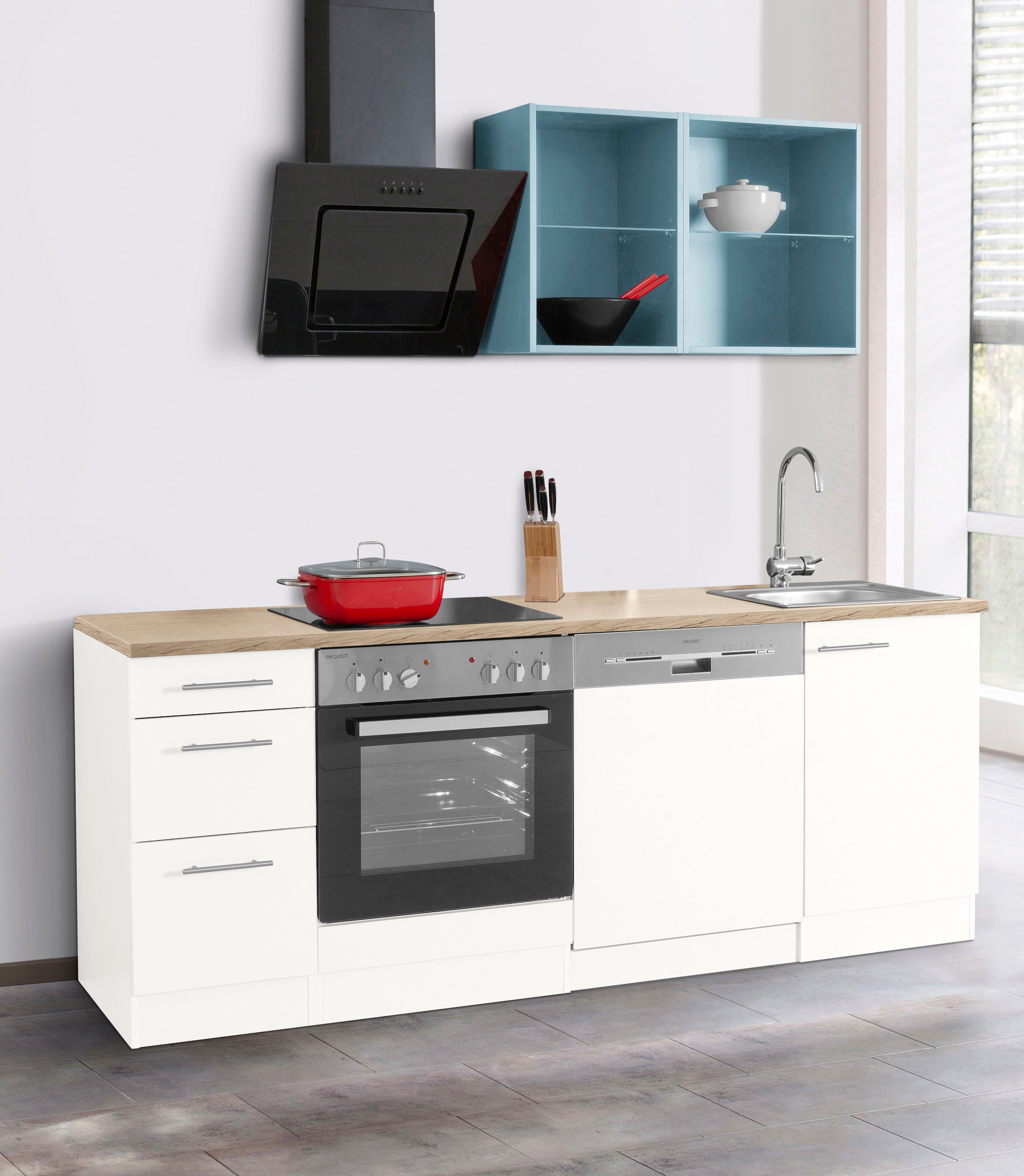 OPTIFIT Küchenzeile »Mini«, ohne E-Geräte, Breite 210 cm online bei OTTO