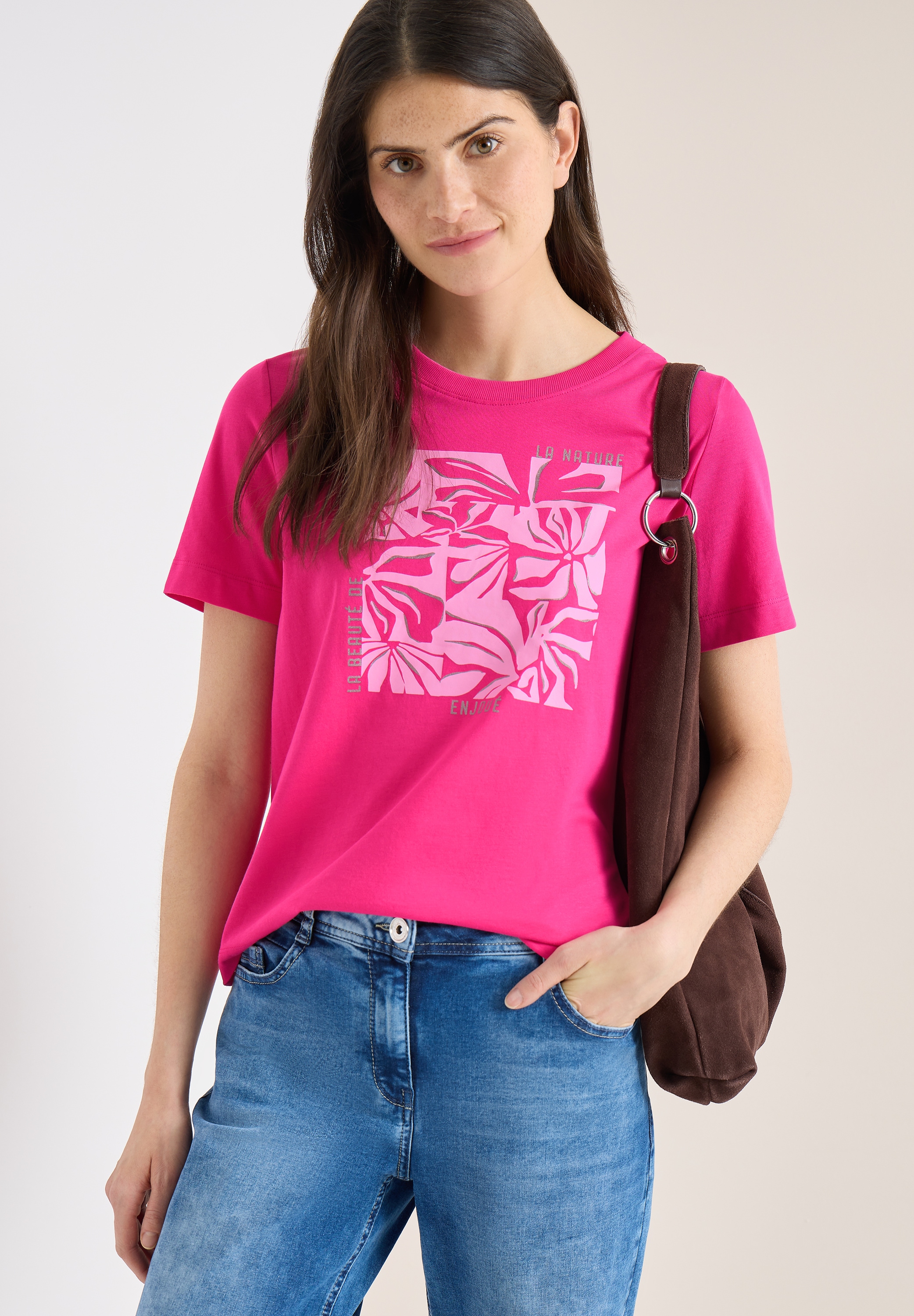 Cecil Kurzarmshirt Sommershirt mit Frontprint