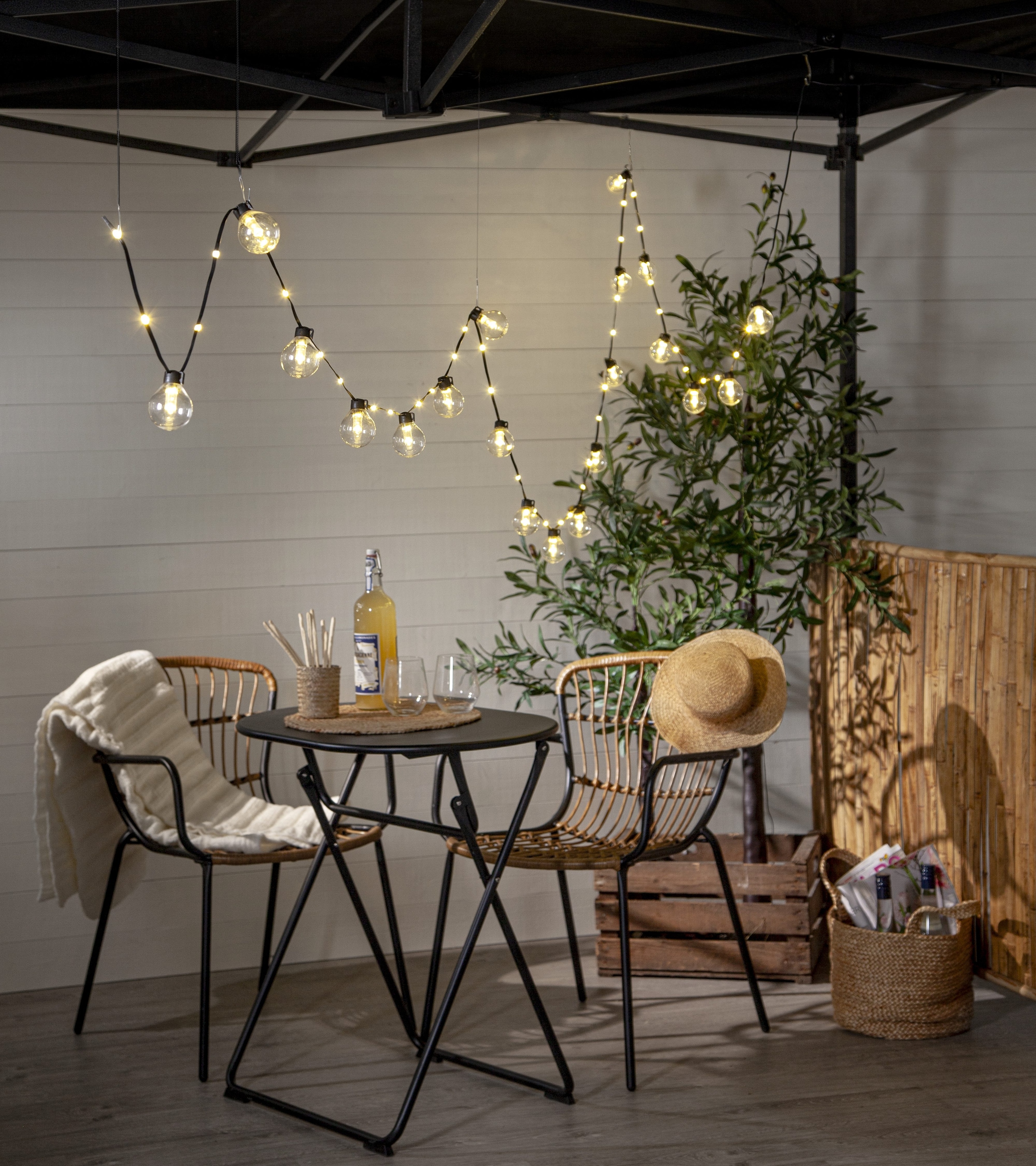 Parforce Traditional Hunting LED-Lichterkette »Bolla« 60 Stk.-flammig Kunststoff, Länge ca. 5,3 m + 5 m Zuleitung, Trafo, outdoor