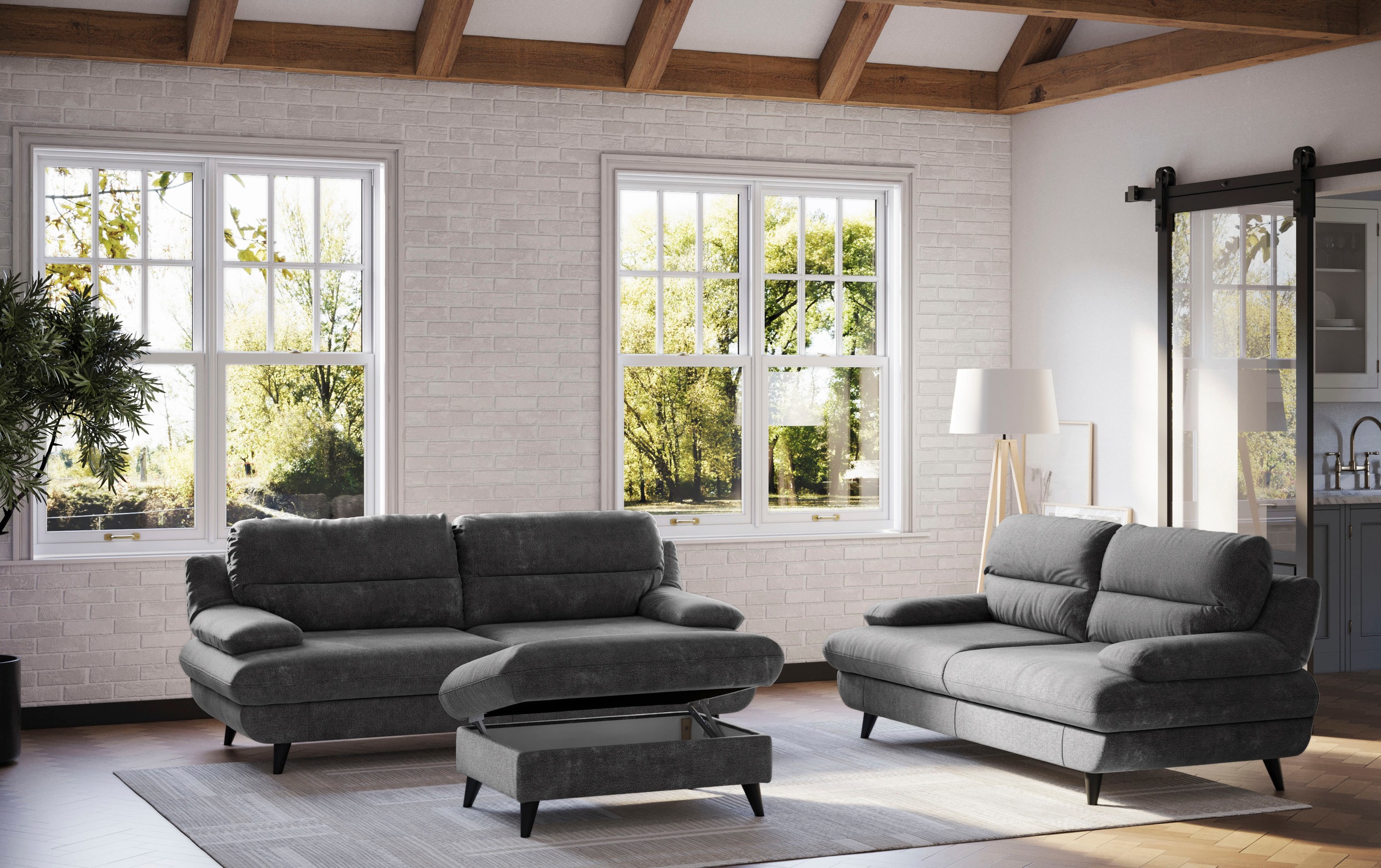 COTTA Stauraumhocker »Pike, B: 102 cm« mit Stauraum