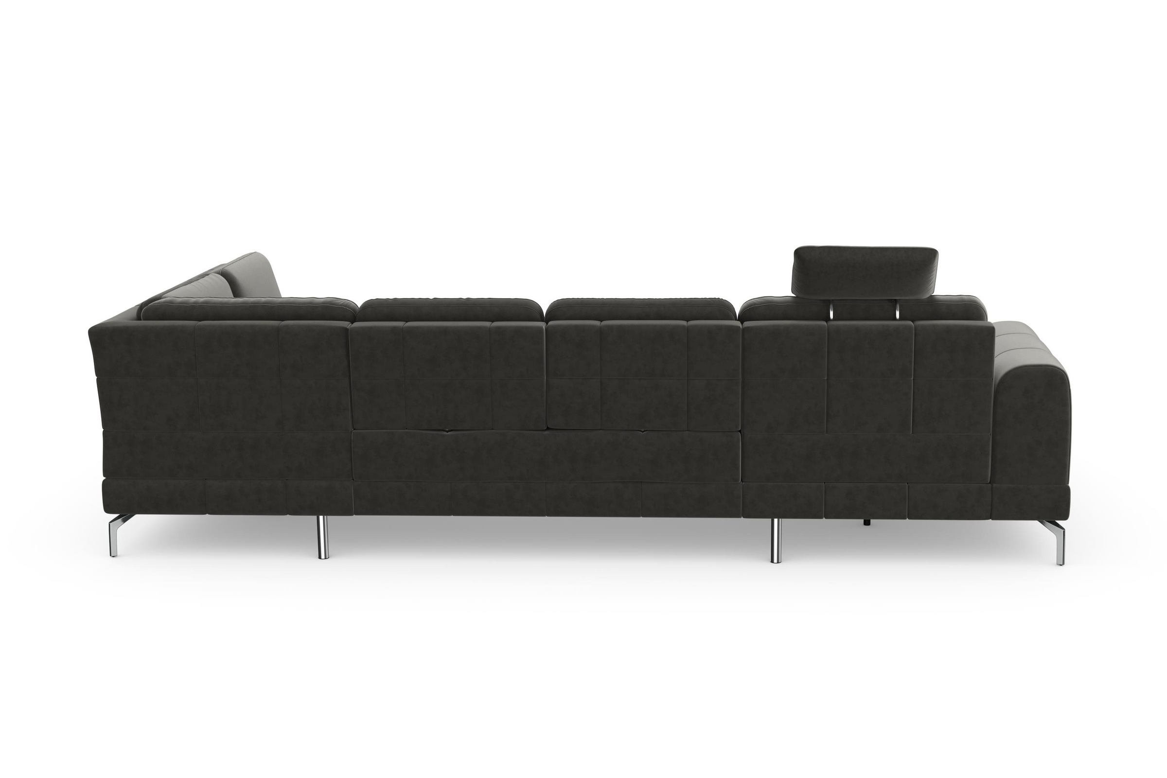 sit&more Wohnlandschaft »Bendigo U-Form«, inklusive Sitztiefenverstellung, Bodenfreiheit 15 cm, in 2 Fußfarben