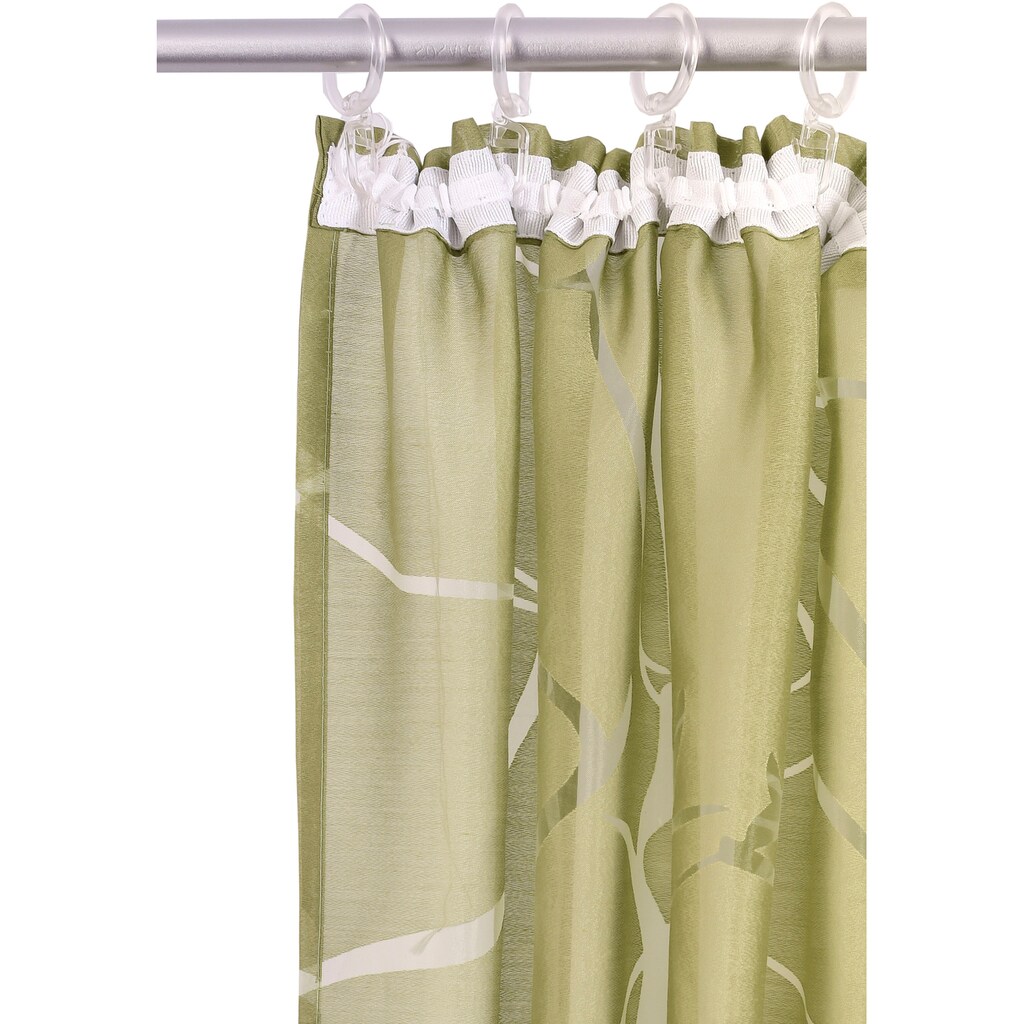 my home Gardine »Anna«, (1 St.), Halbtransparent, Ausbrenner, Polyester