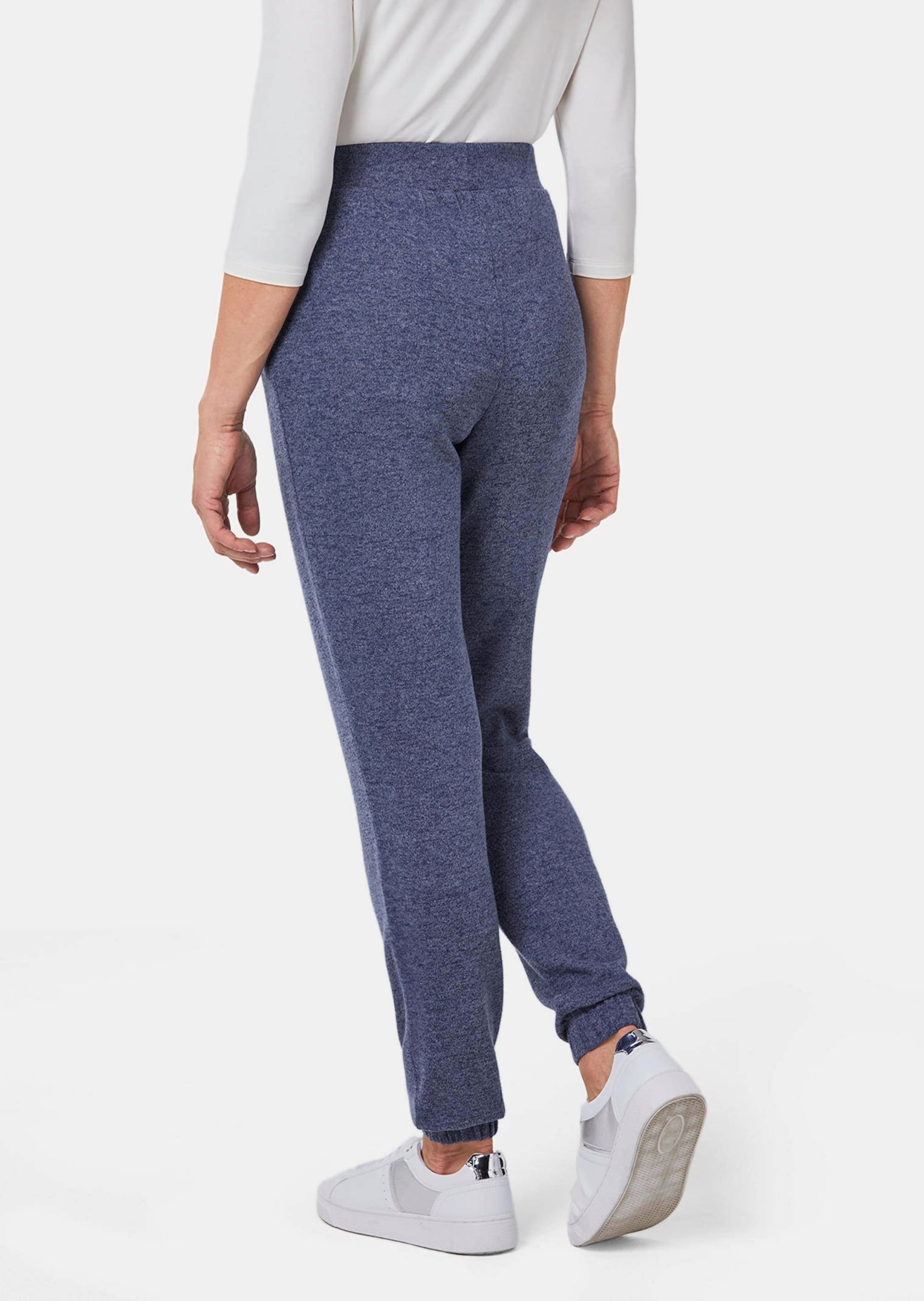 GOLDNER Stoffhose »Bequeme Flausch-Freizeithose mit Bündchen«