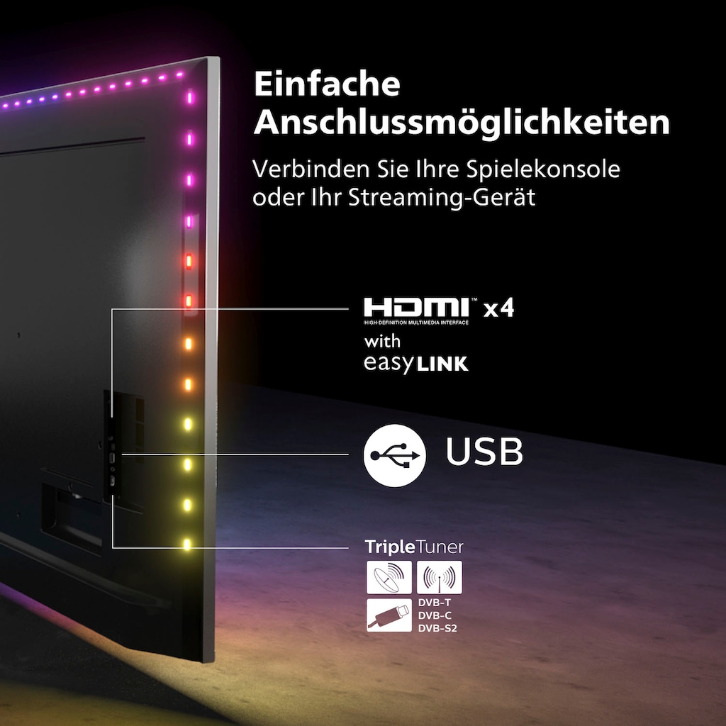 Philips OLED-Fernseher »65OLED807/12«, 164 cm/65 Zoll, 4K Ultra HD, Smart-TV-Android TV