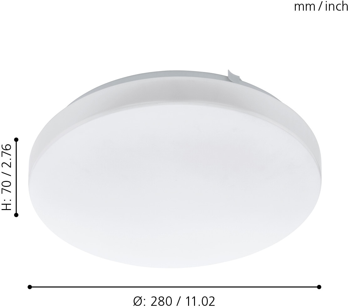EGLO Deckenleuchte »FRANIA«, 1 flammig-flammig, weiß / Ø28 x H7 cm / inkl. 1 x LED-Platine (10W) / warmweißes Licht