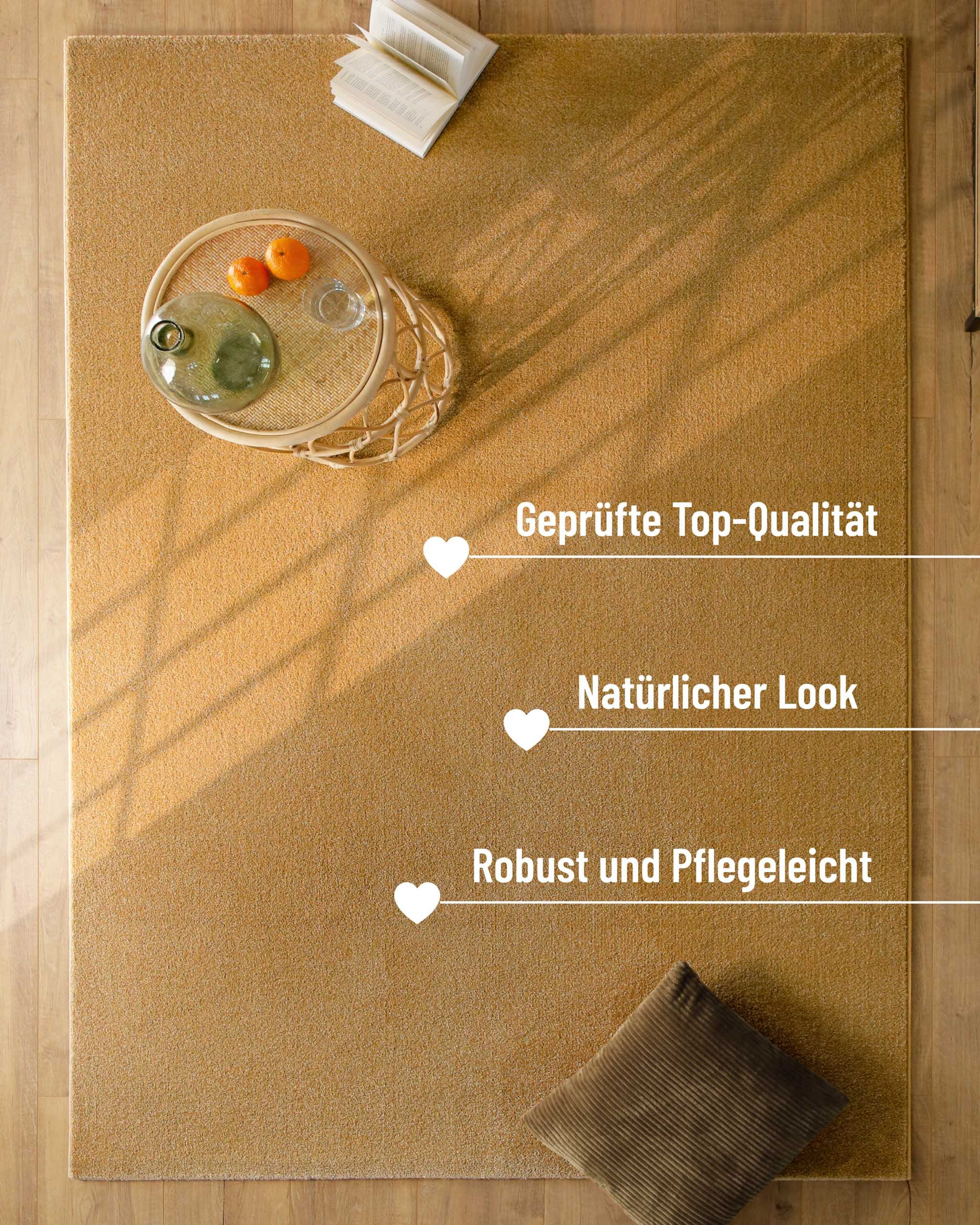 Esprit Teppich »Vegas -  ESPRIT Kollektion« rechteckig 15 mm Höhe Kurzflor, uni, gewebt, pflegeleicht, formstabil, für Fußbodenheizung
