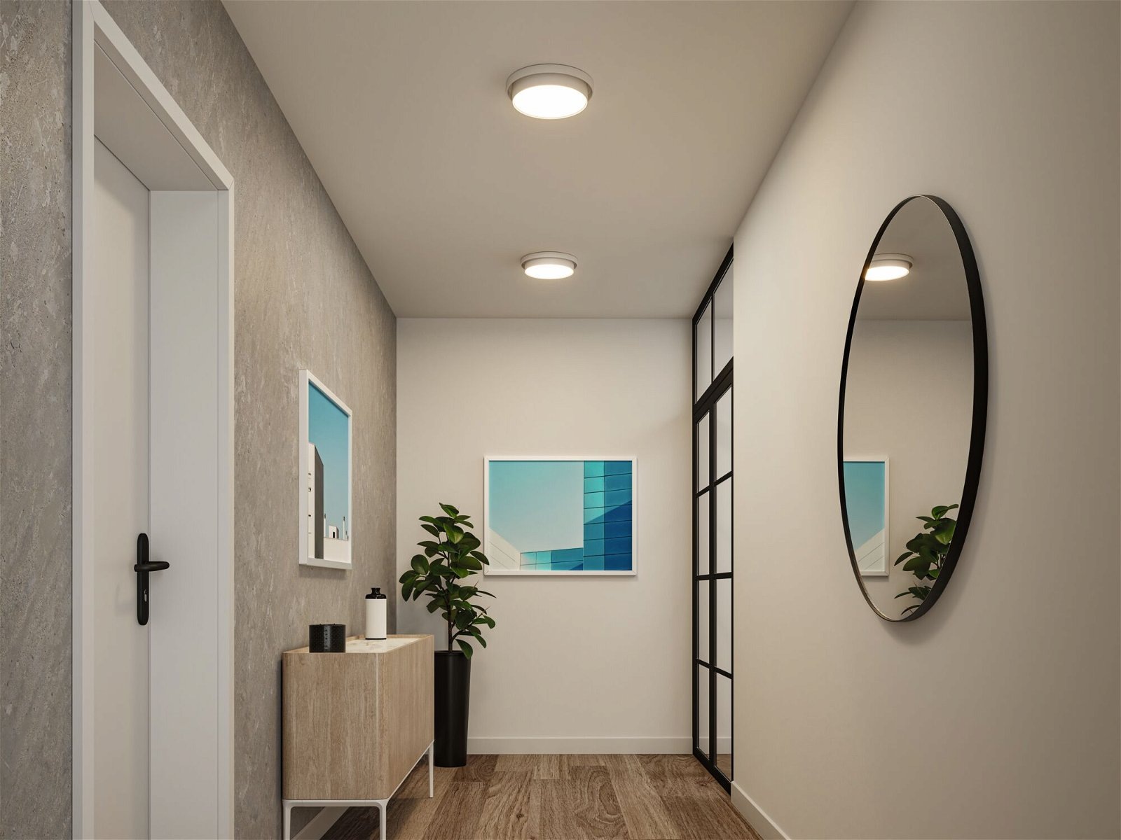 Paulmann LED Deckenleuchte »Malik 15W 230V 2700K Kunststoff«, 1 flammig, 3-step-dimmbar