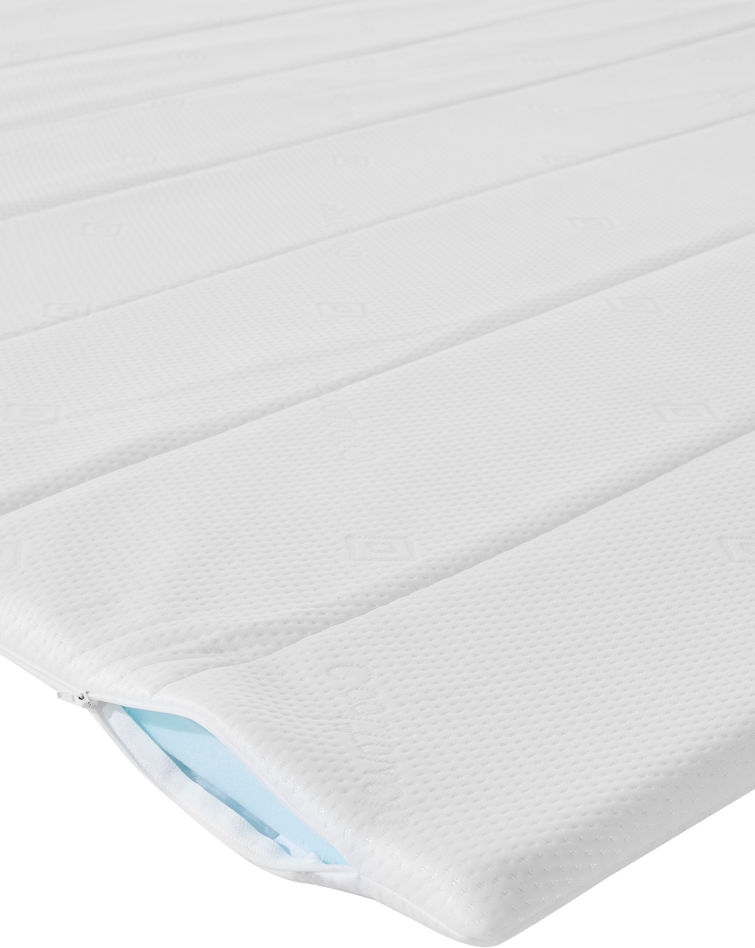 Home affaire Boxbett »Luan« Schubkästen, LED-Beleuchtung und Topper, in Breite 120 cm und 180 cm