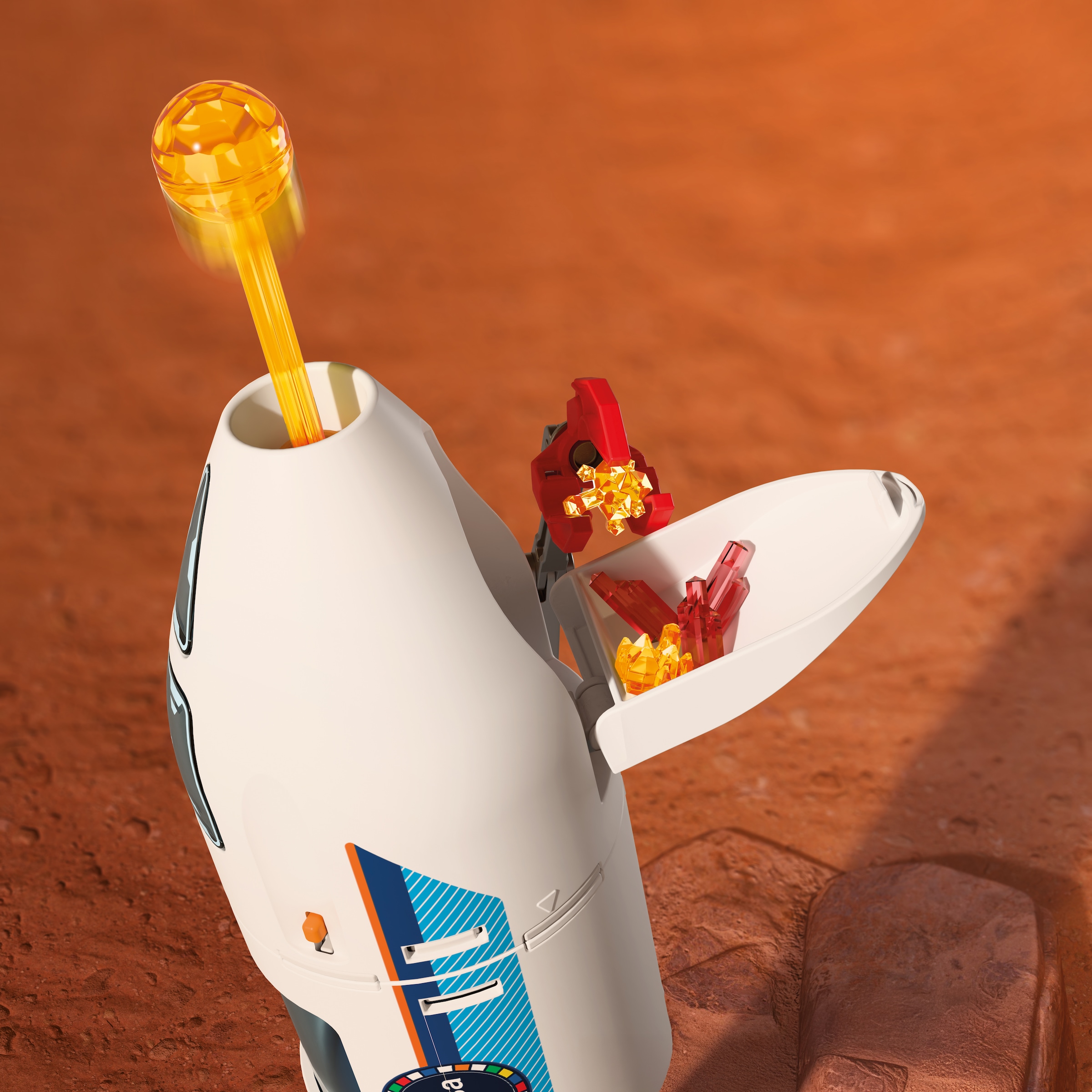 Playmobil® Konstruktions-Spielset »ESA: Mars-Forschungsrakete (72011), City Action« Made in Europe