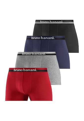 Bruno Banani Boxer, (Packung, 4 St.), mit erhabenem Logo-Druck auf dem Bund kaufen