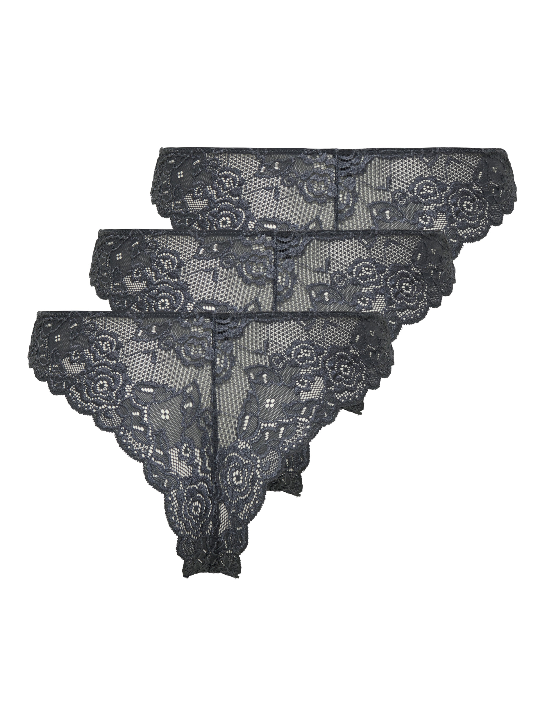 ONLY Brasilslip »ONLCHLOE LACE BRAZIL 3-PACK NOOS ACC«, (Packung, 3 St.)
