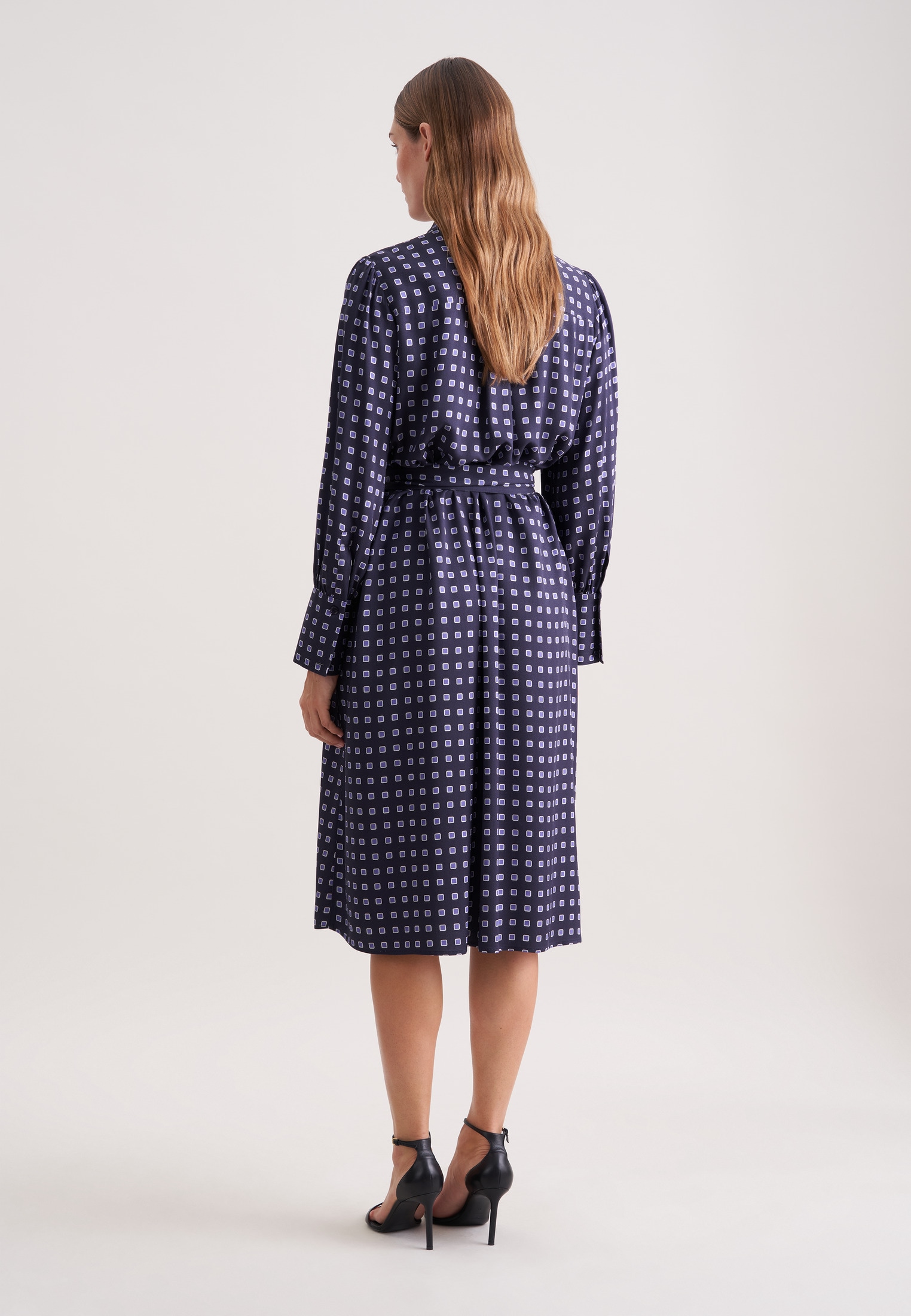 seidensticker Sommerkleid 1/1 Kragen Geometrische Muster