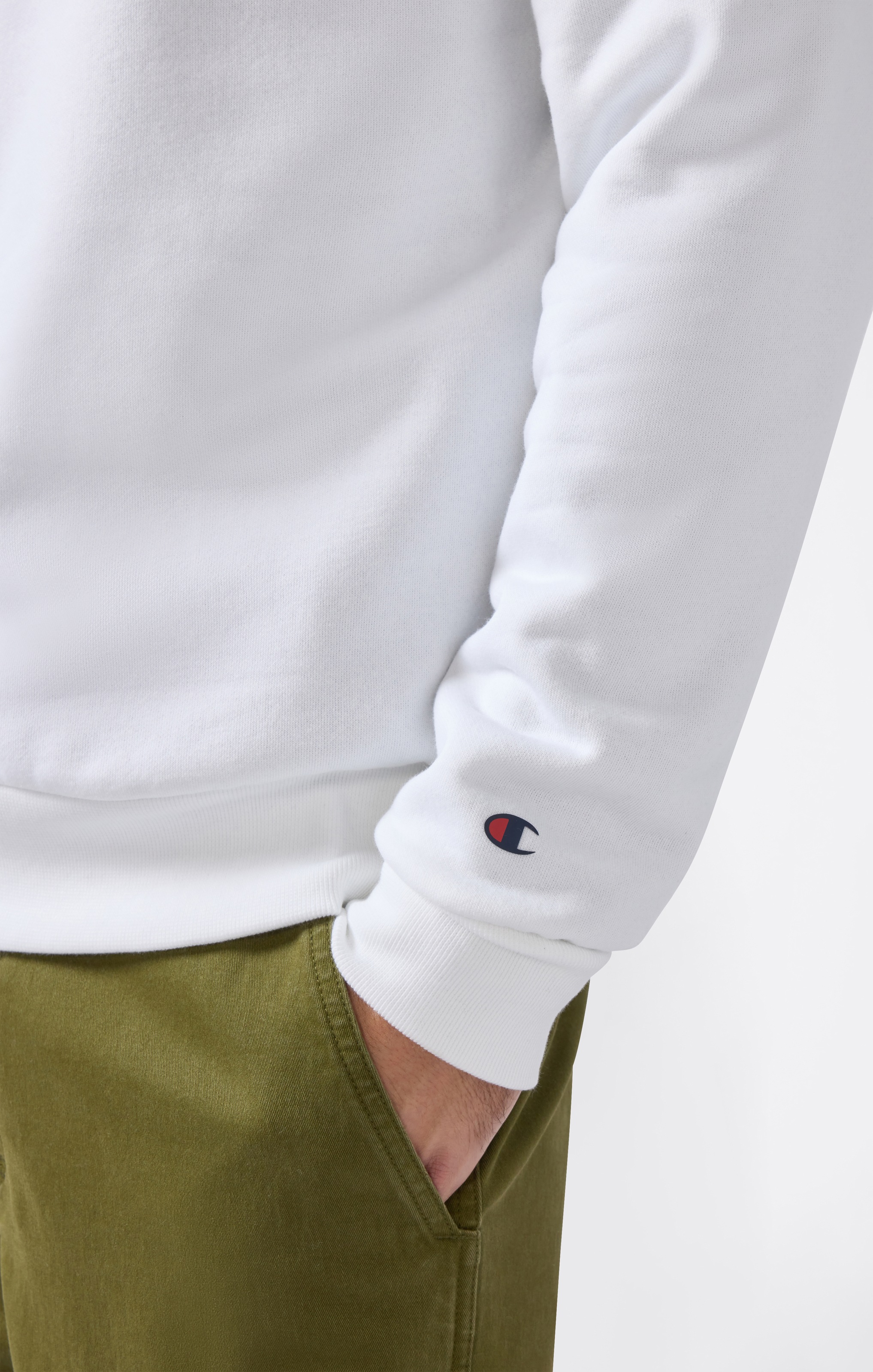 Champion Kapuzensweatshirt »BASICS Fleece Crewneck Sweatshirt Large Logo«
