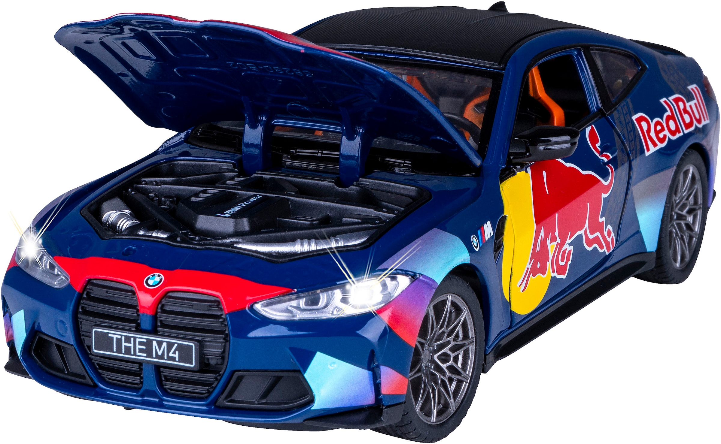 Jamara Spielzeug-Auto »Diecast BMW M4 blau«, LED Licht; Maßstab 1:24