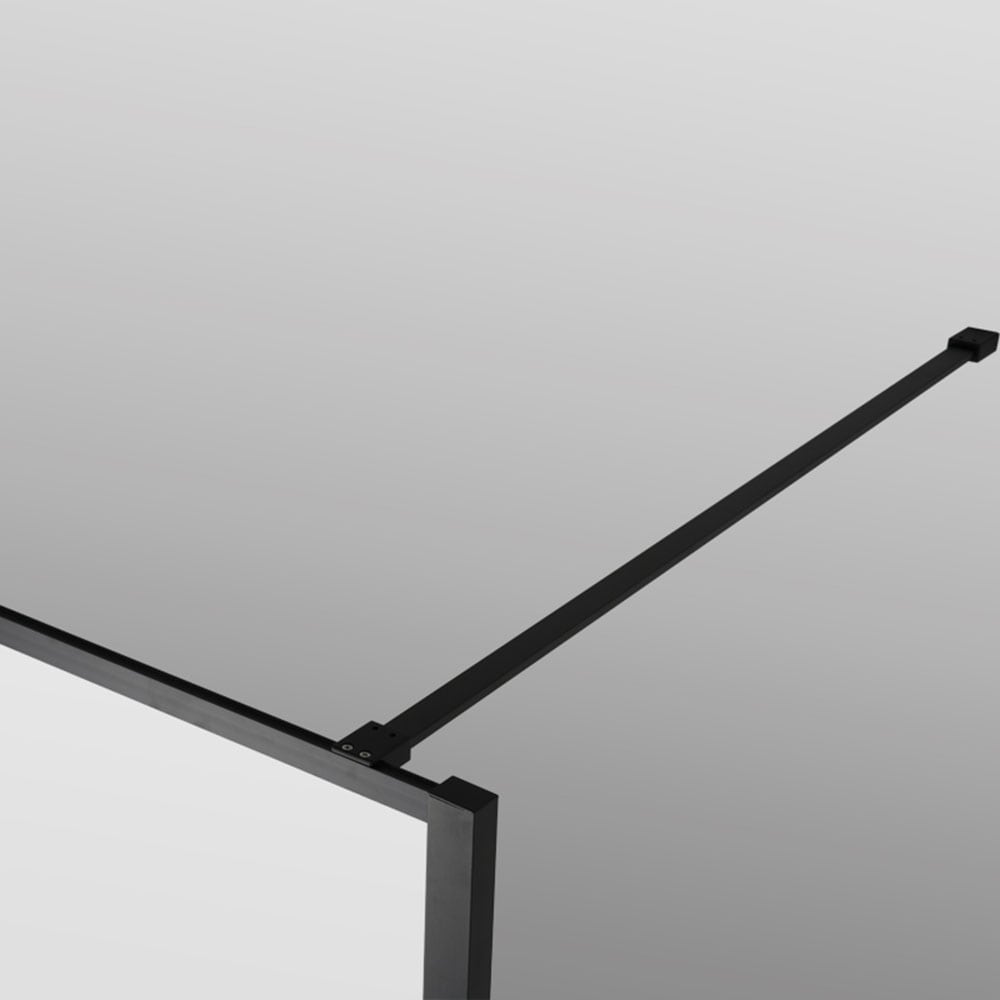 welltime Walk-in-Dusche »Black Blocks Frost«, gefrostetes Glas