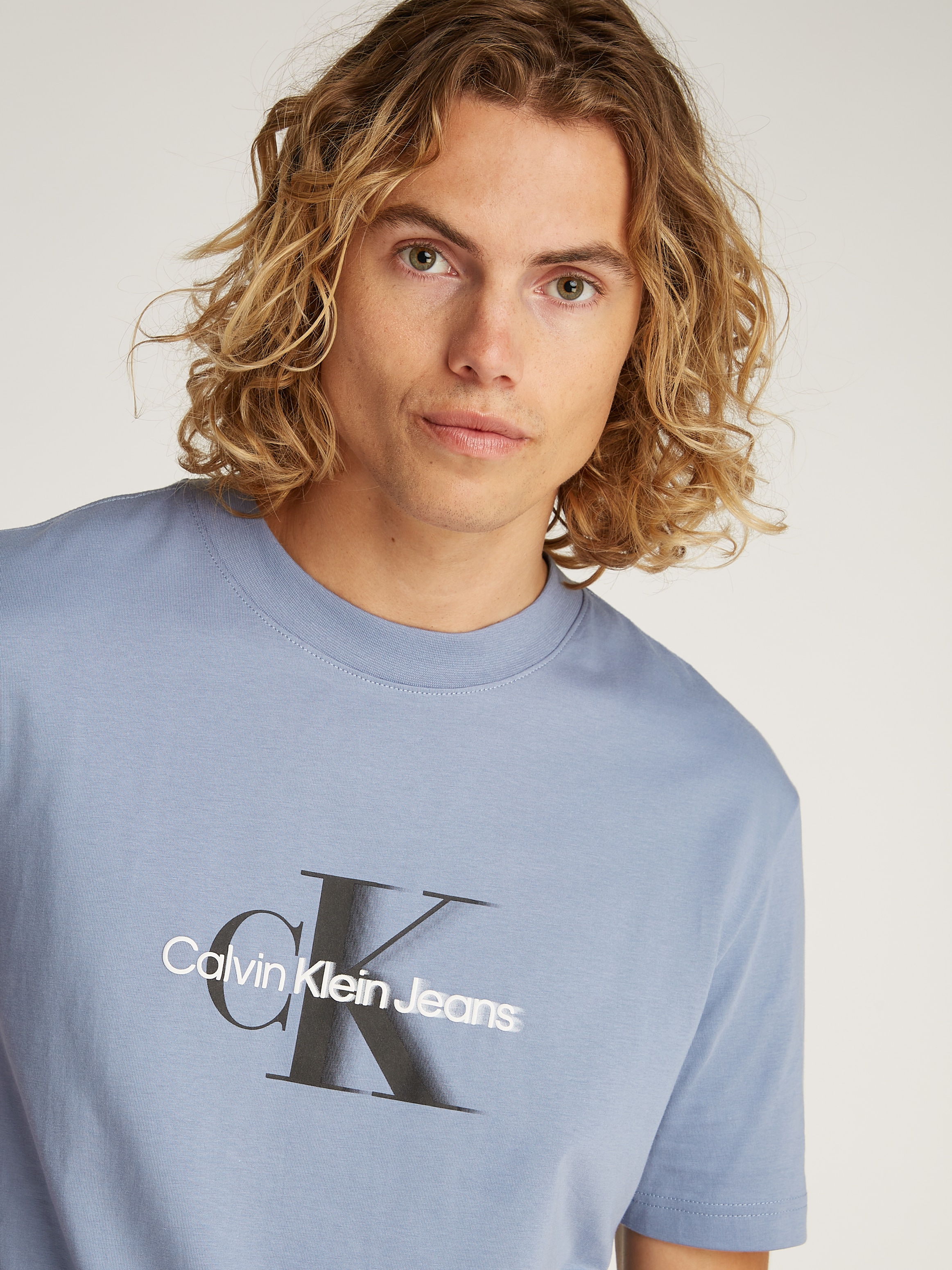 Calvin Klein Jeans T-Shirt »MONOLOGO SHIFT TEE«, mit großem Logodruck