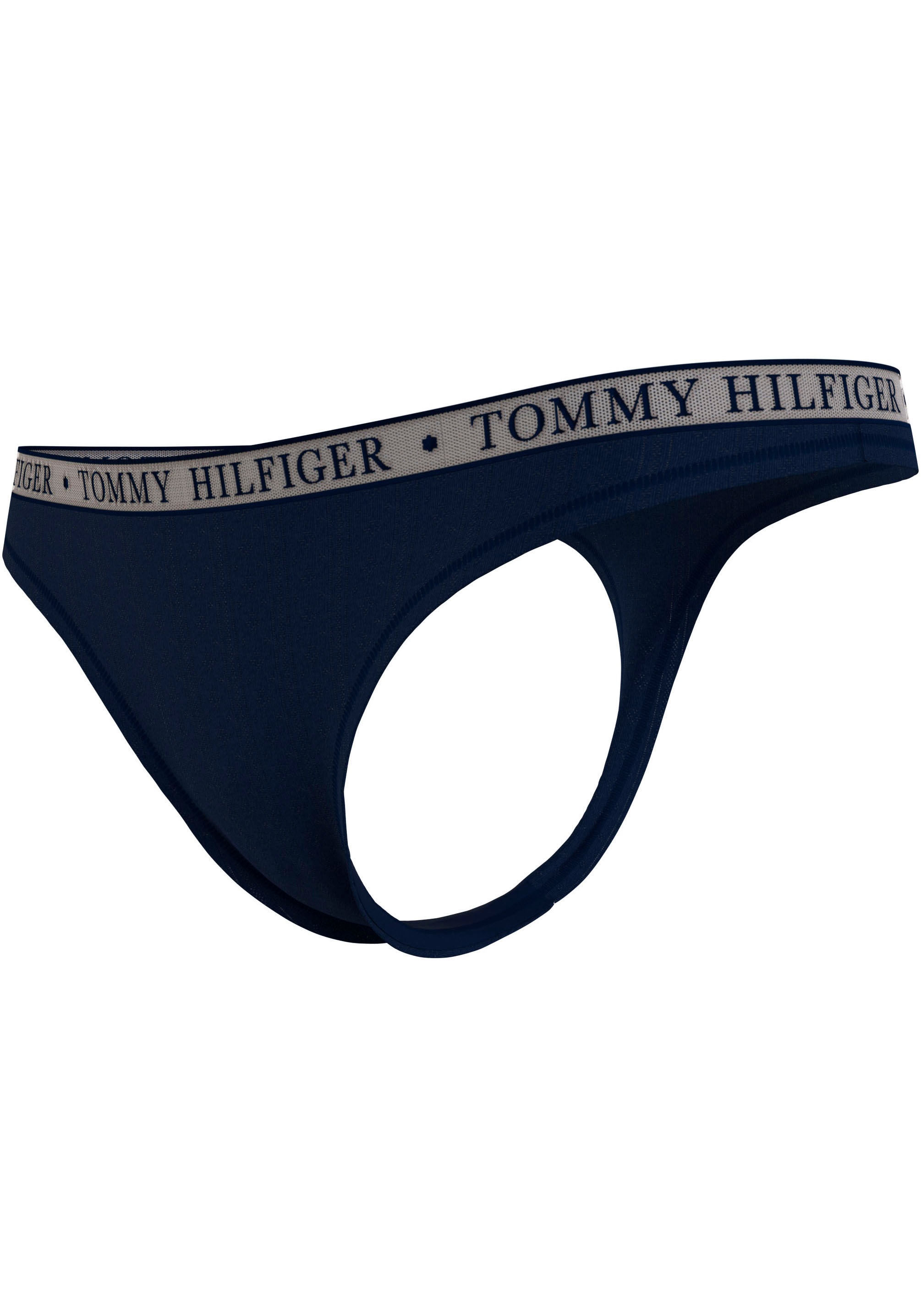 Tommy Hilfiger Underwear Slip »3P THONG«, (Packung, 3 St., 3er), dezent gemustert, Logoschriftzug