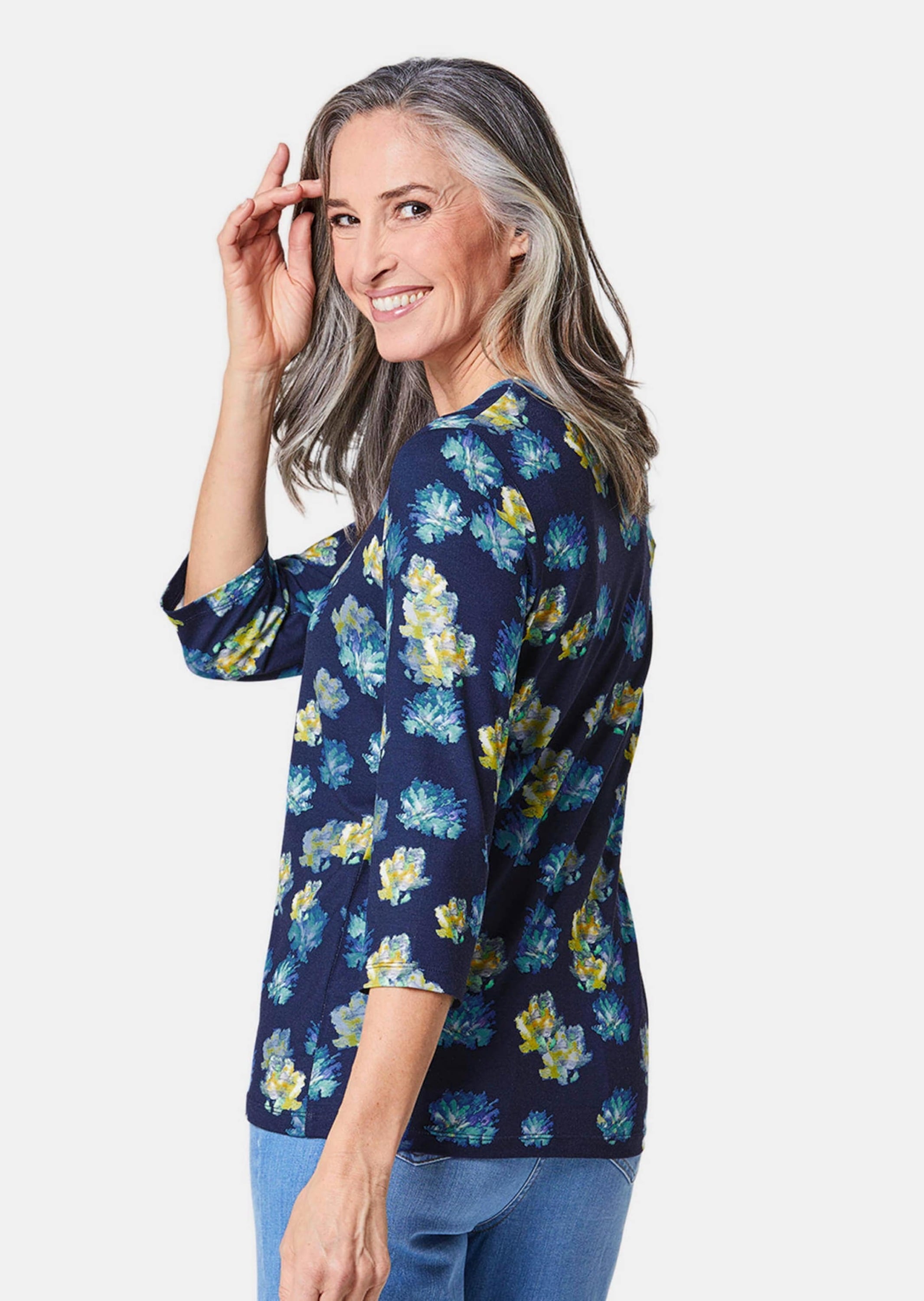 GOLDNER Print-Shirt »Druckshirt Druckshirt in kraftvollen Farben«
