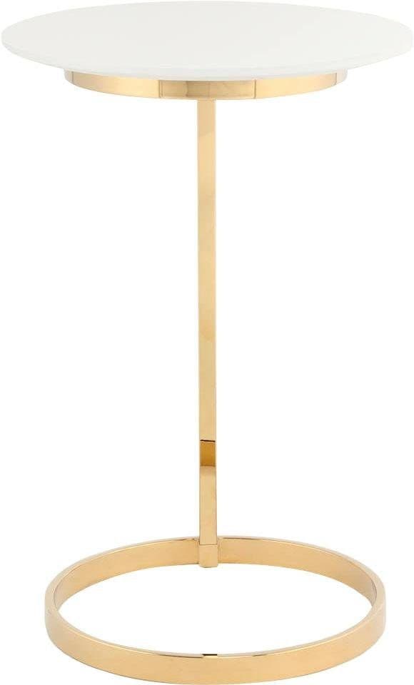 Kayoom Beistelltisch »Kasimir 525,runder Standfuß aus Metall, runde Tischplatte« 1 Stk. tlg. runder Standfuß aus Metall, runde Tischplatte, edles Design