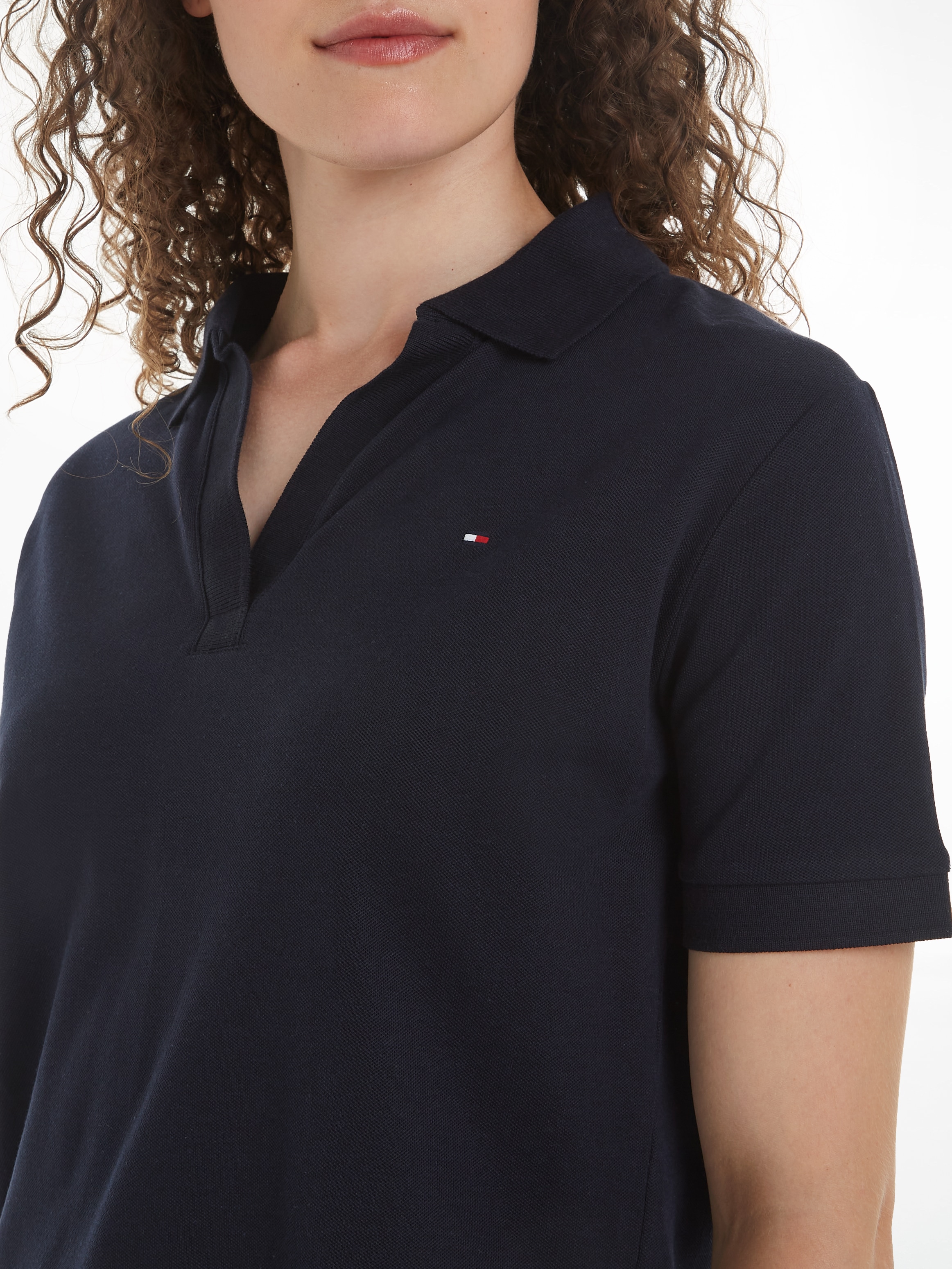 Tommy Hilfiger Poloshirt »RLX OPEN PLACKET LYOCELL POLO SS«, mit Logostickerei
